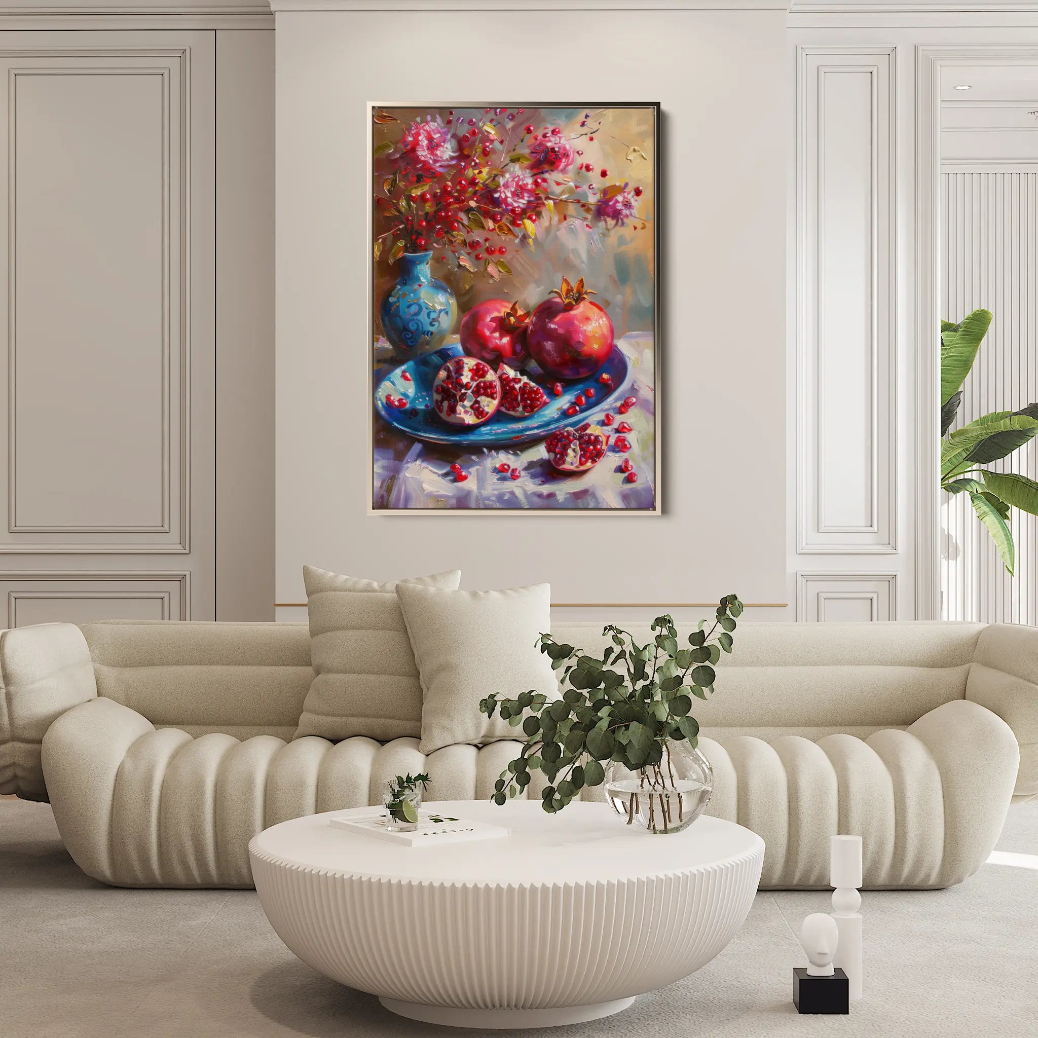 Floral Canvas Wall Art WAD828-F 90 x 60 cm / Stretched on hidden frame