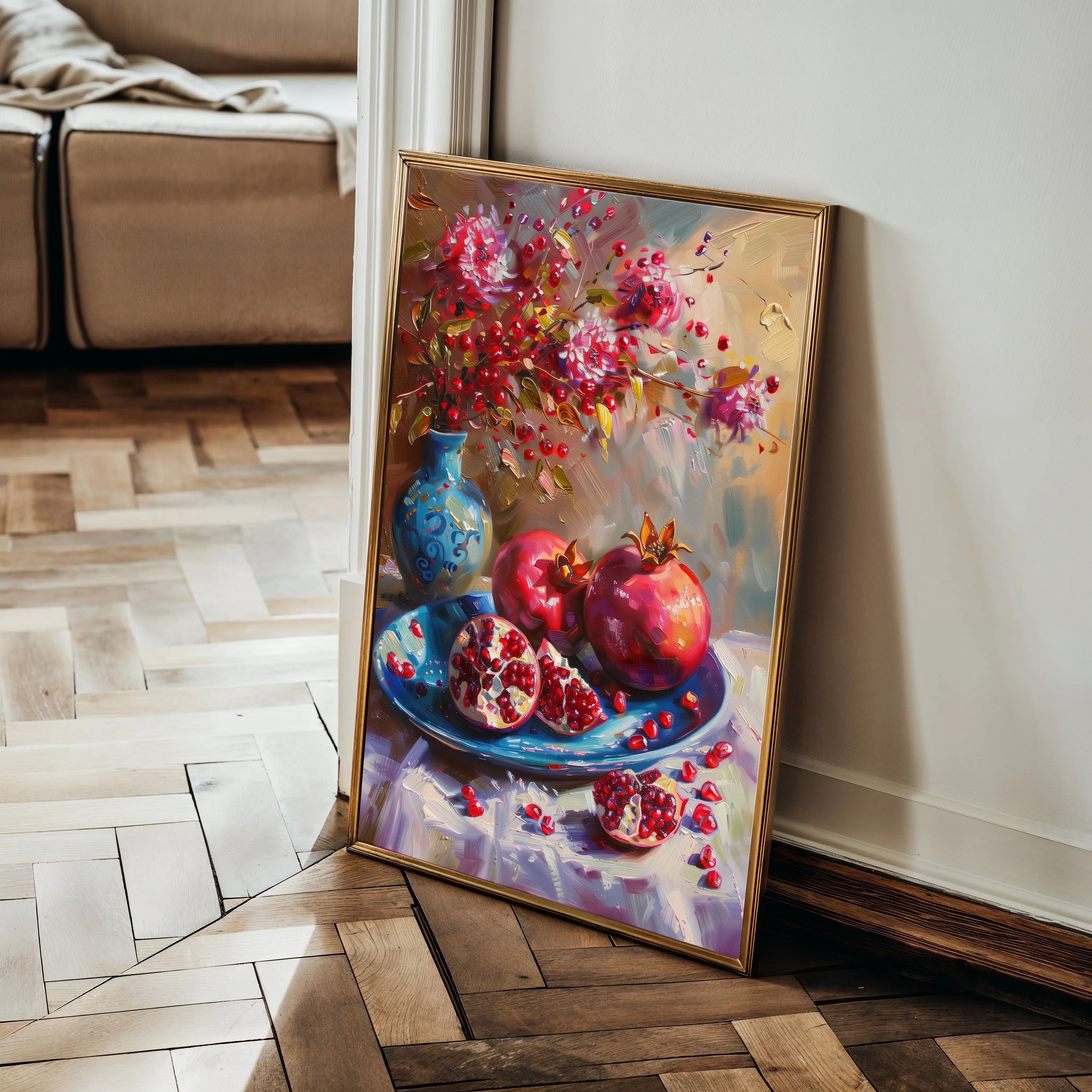 Floral Canvas Wall Art WAD828-F 90 x 60 cm / Stretched on hidden frame