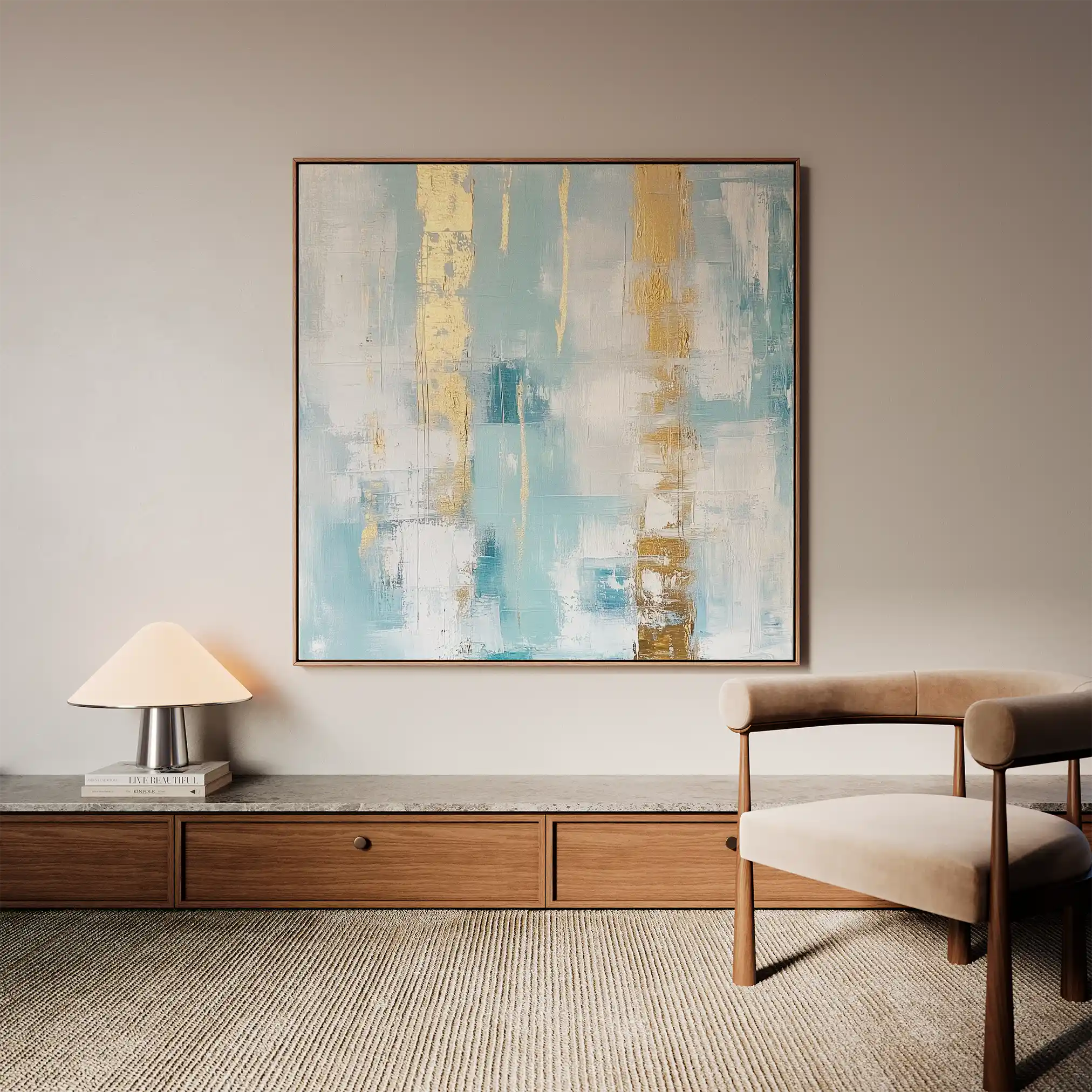Abstract 829 Canvas Art 60 x 60 cm / Stretched on hidden frame