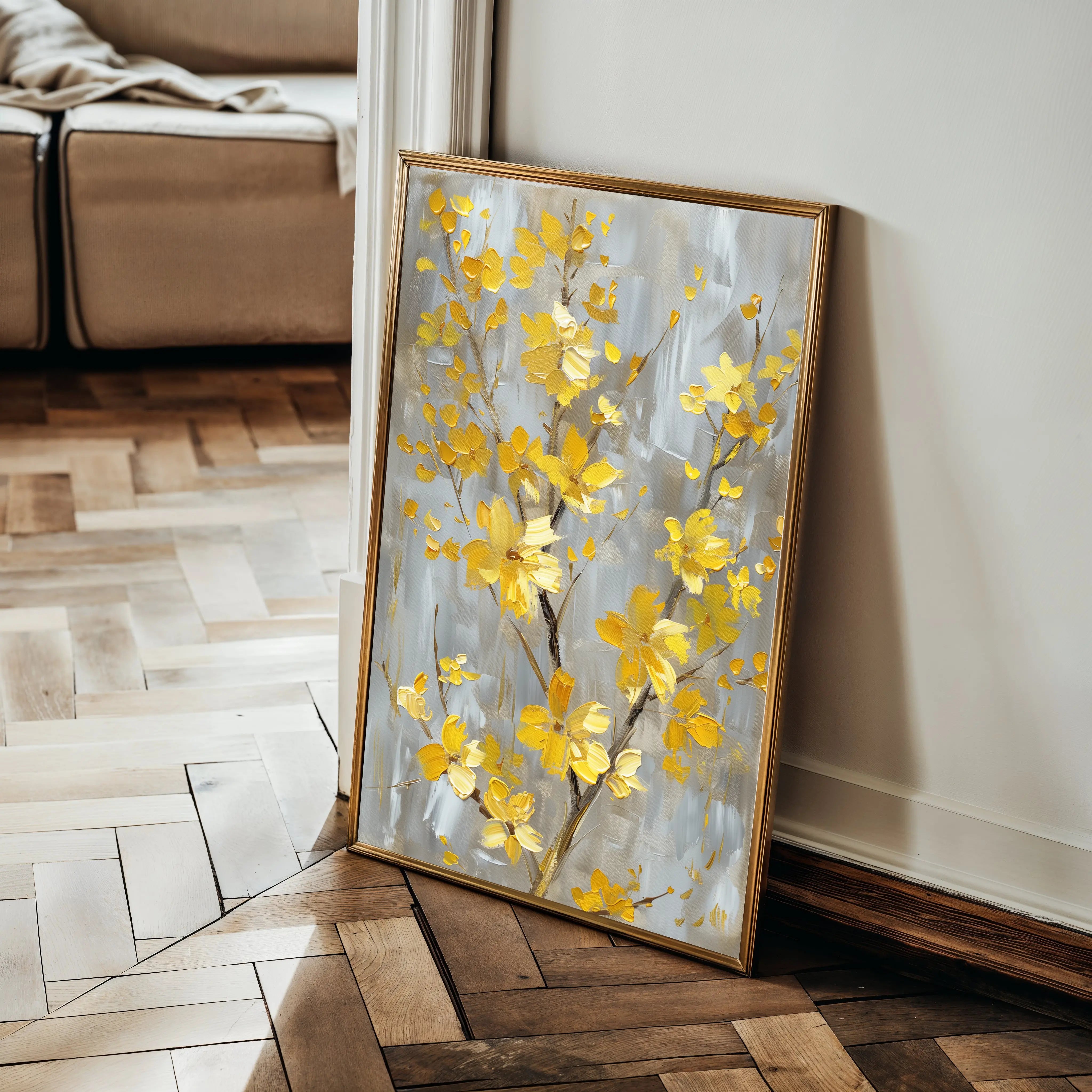 Floral Canvas Wall Art WAD829-F 90 x 60 cm / Stretched on hidden frame