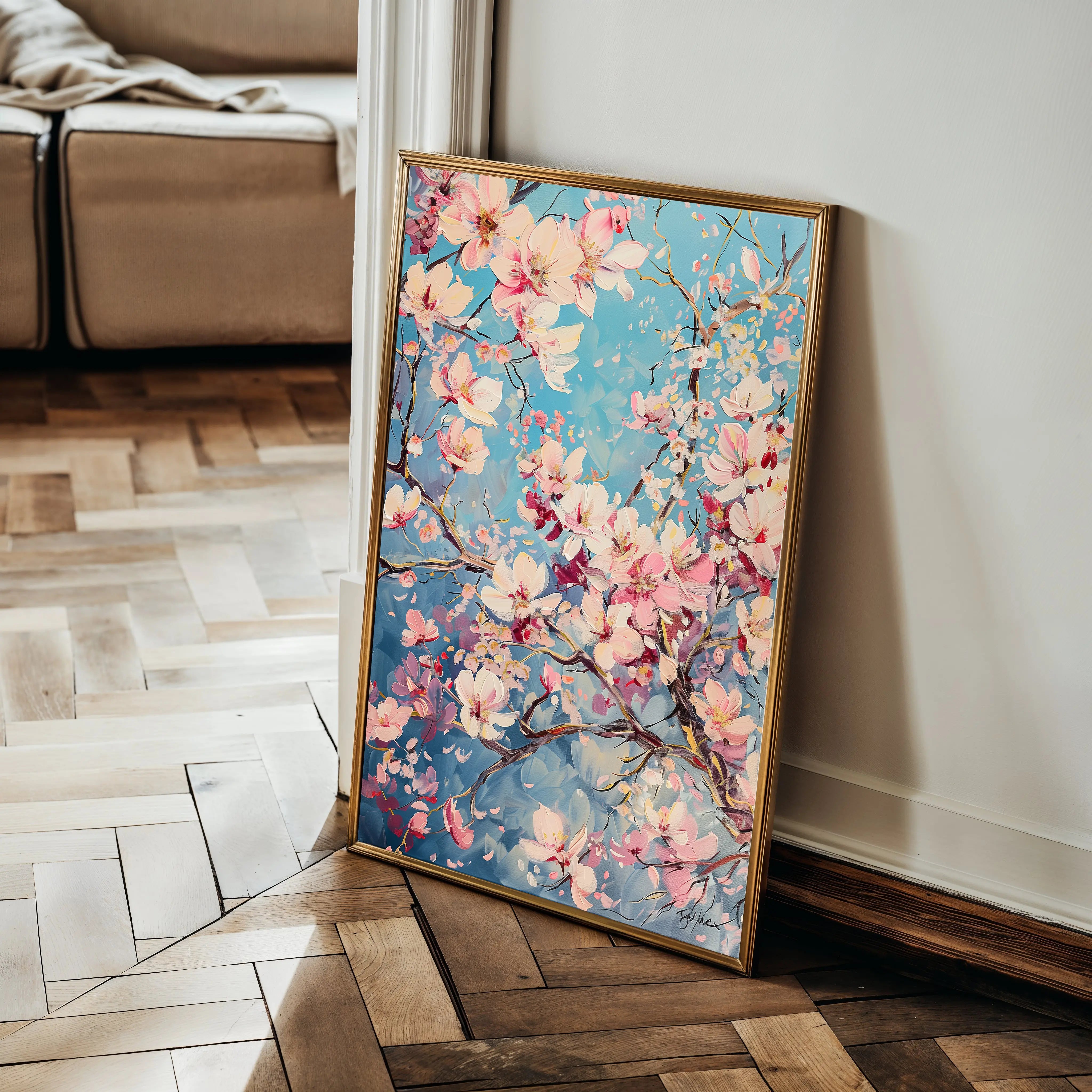 Floral Canvas Wall Art WAD830-F 90 x 60 cm / Stretched on hidden frame