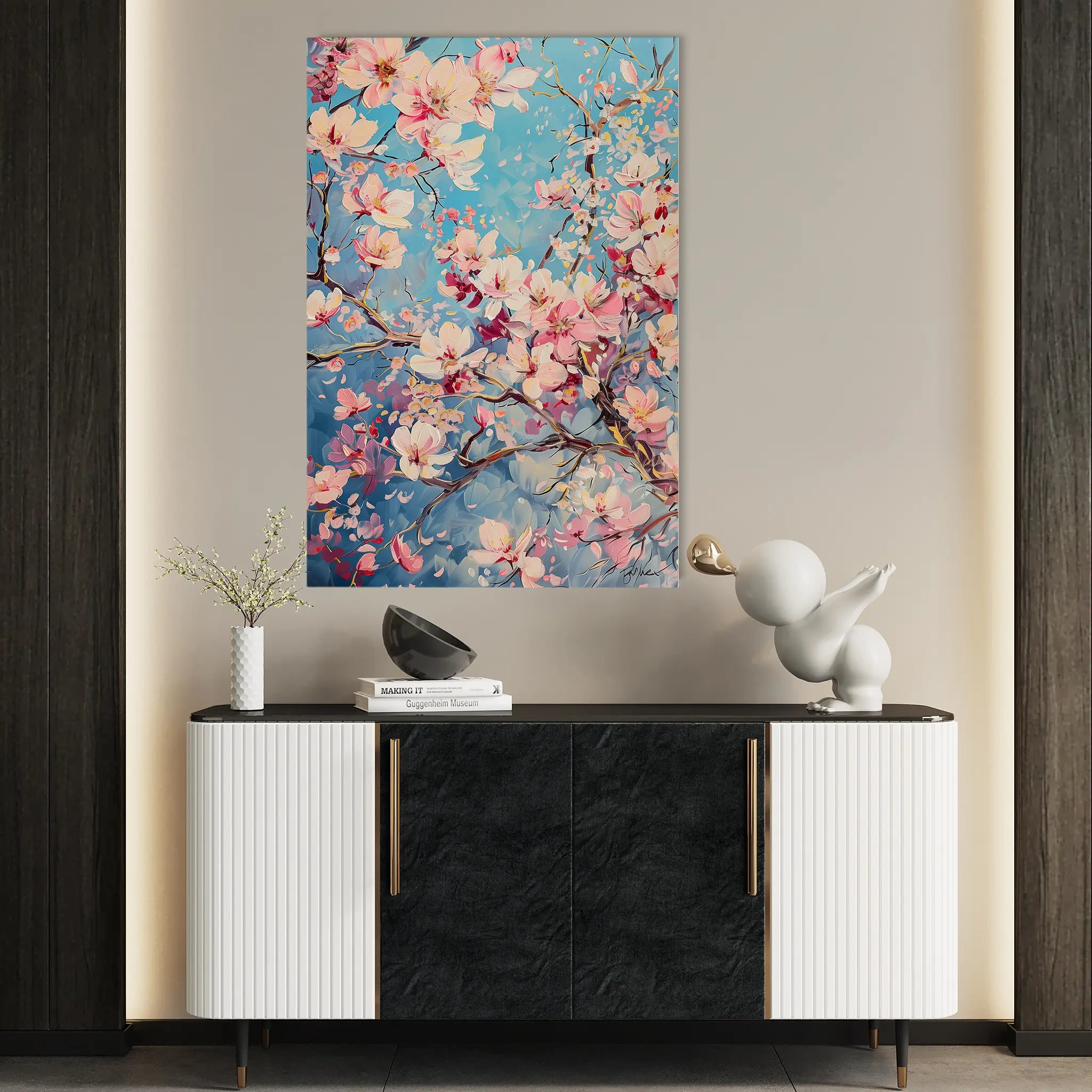 Floral Canvas Wall Art WAD830-F 90 x 60 cm / Stretched on hidden frame