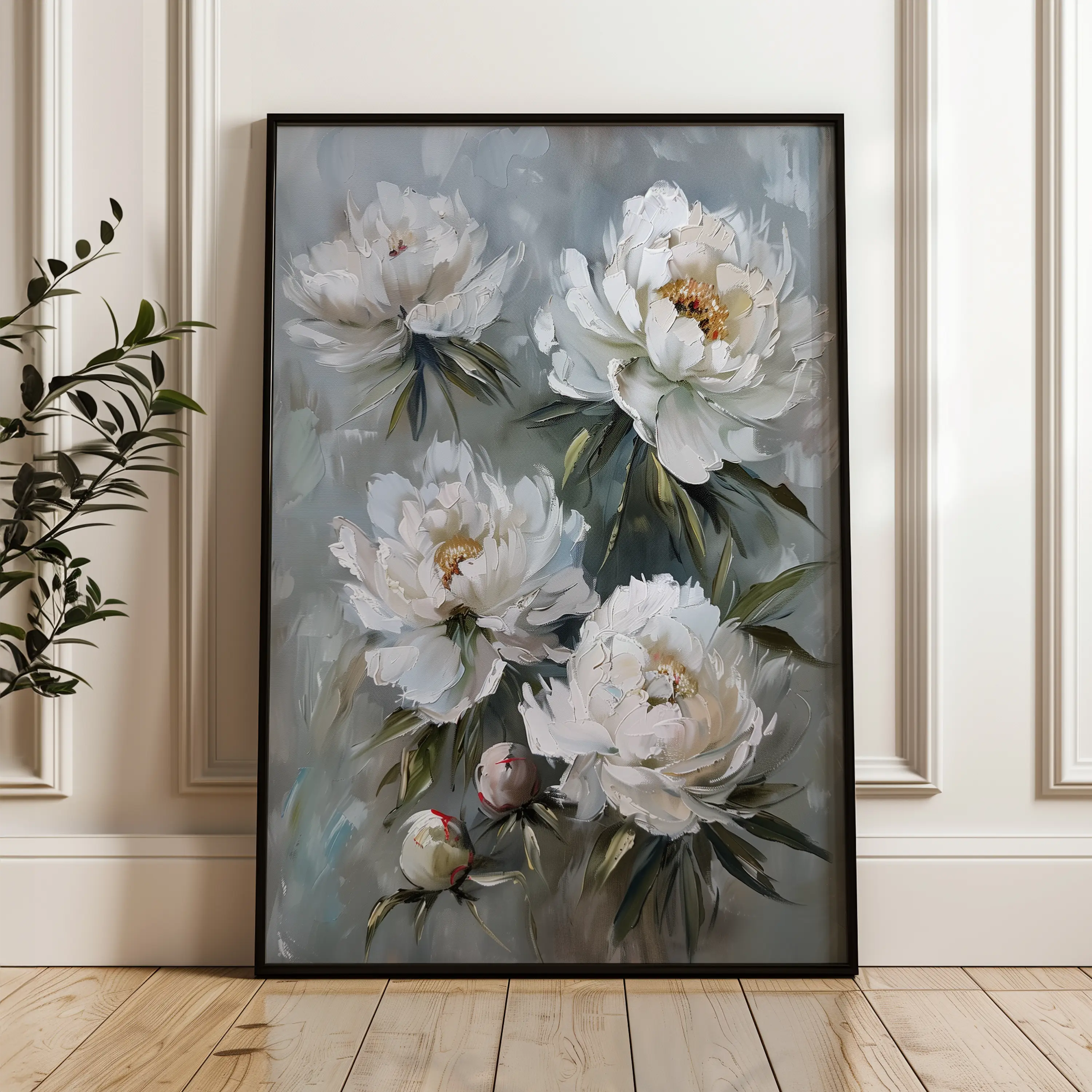 Floral Canvas Wall Art WAD831-F 90 x 60 cm / Stretched on hidden frame