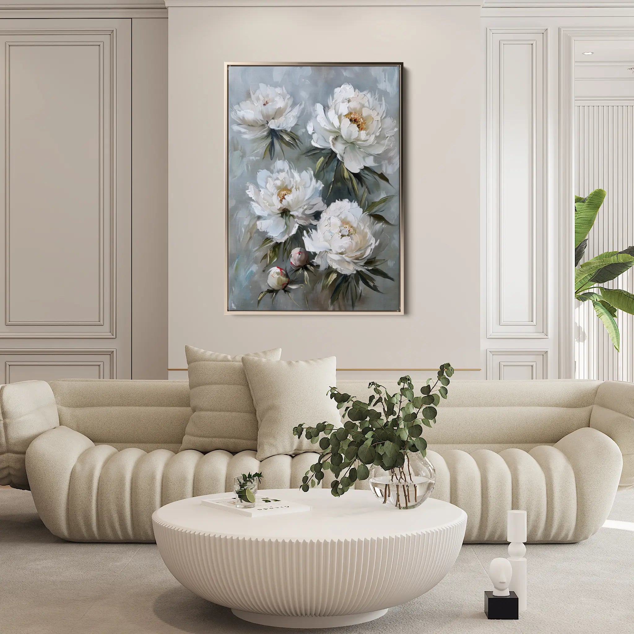 Floral Canvas Wall Art WAD831-F 90 x 60 cm / Stretched on hidden frame