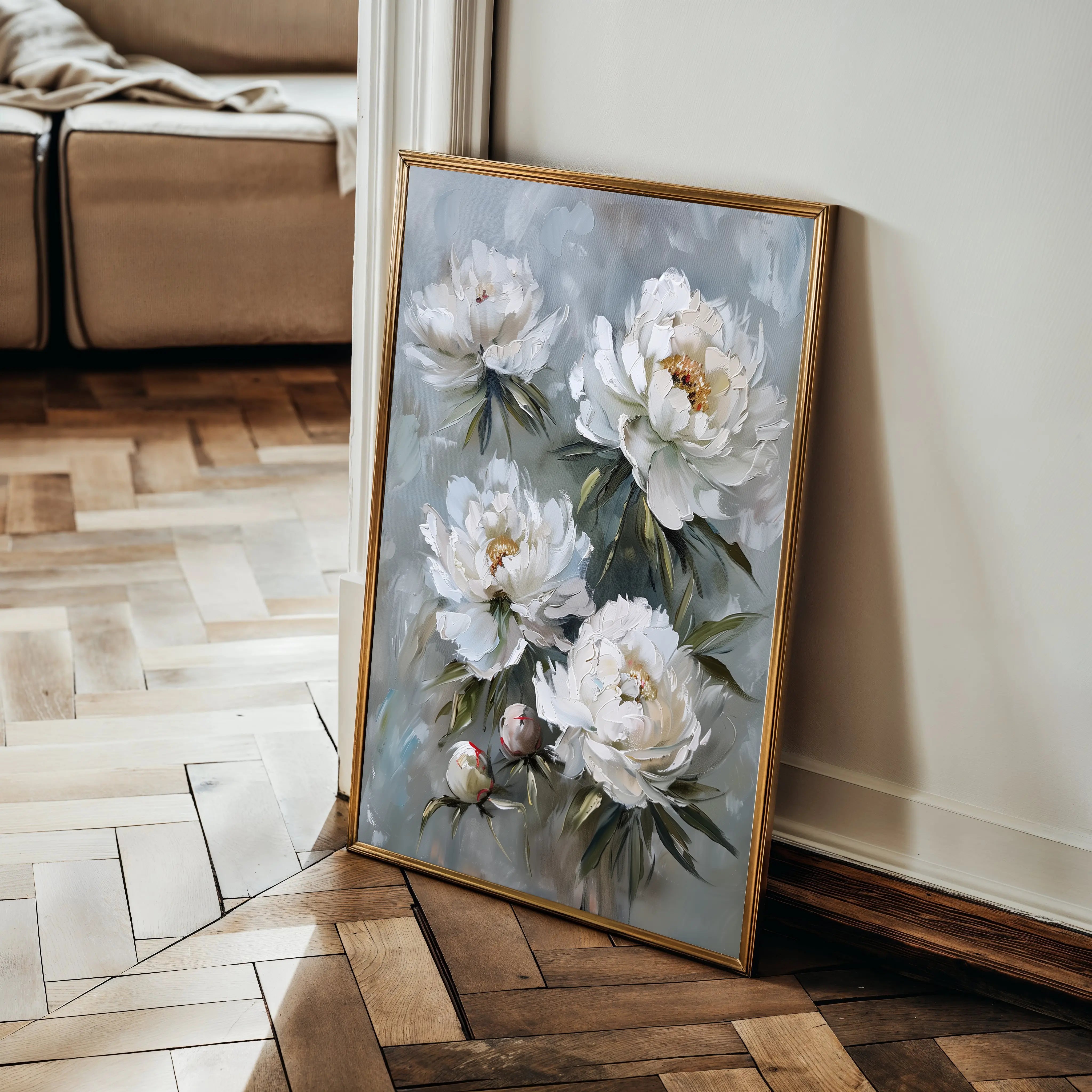 Floral Canvas Wall Art WAD831-F 90 x 60 cm / Stretched on hidden frame