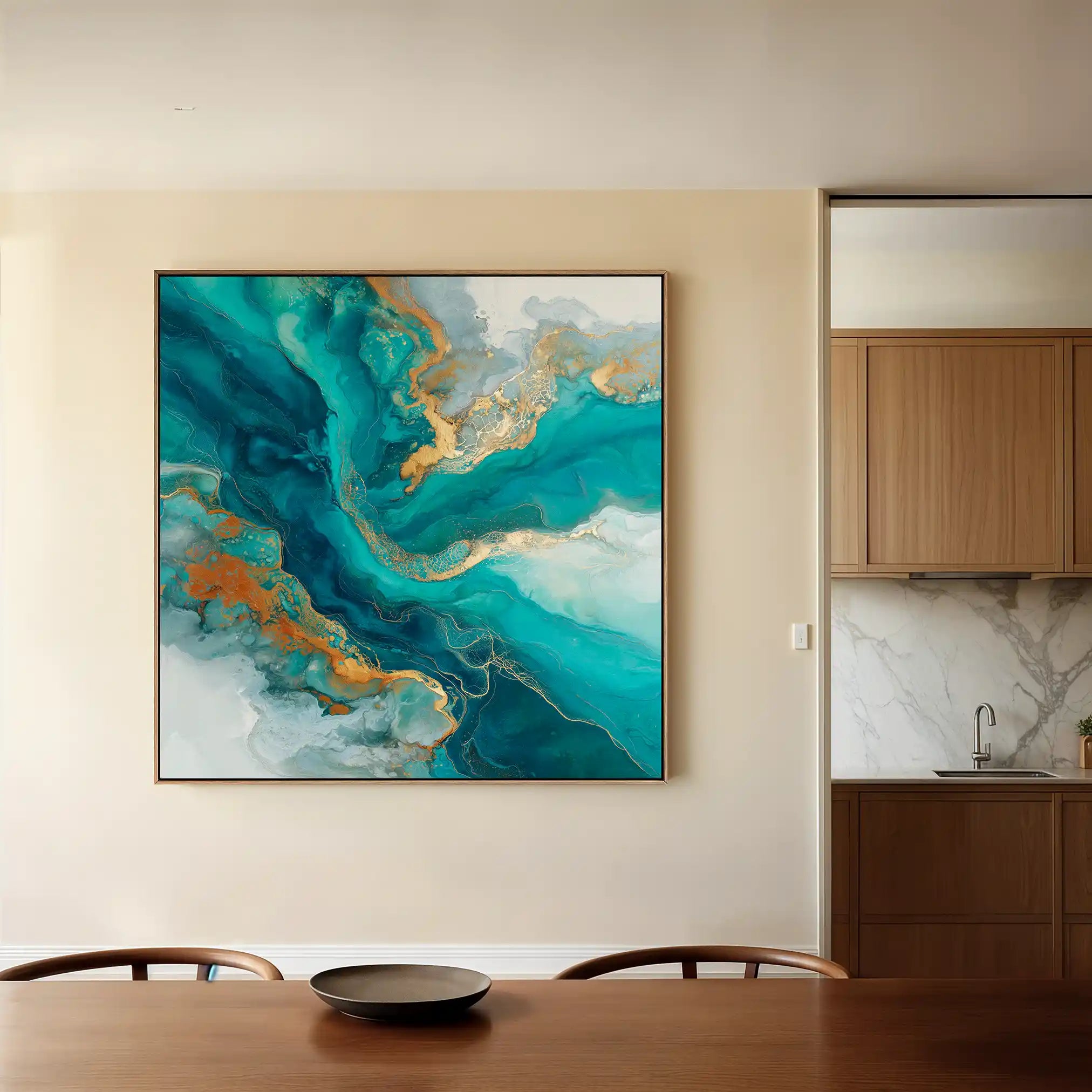Abstract 832 Canvas Art 60 x 60 cm / Stretched on hidden frame
