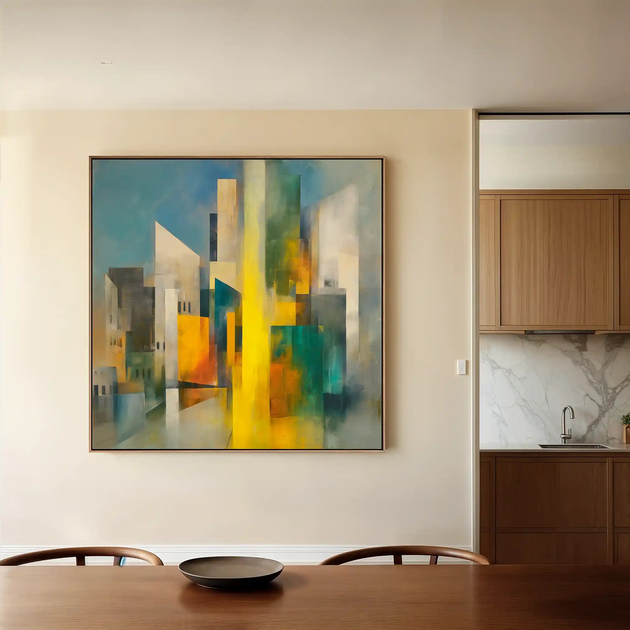 Abstract 833 Canvas Art 60 x 60 cm / Stretched on hidden frame