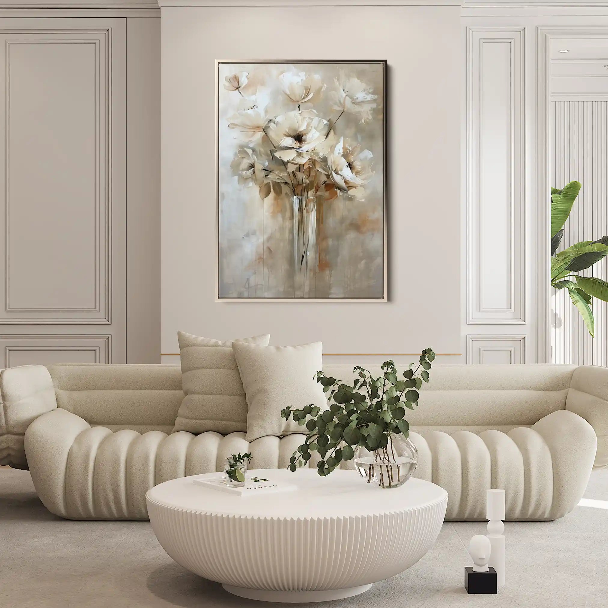Floral Canvas Wall Art WAD833-F 90 x 60 cm / Stretched on hidden frame