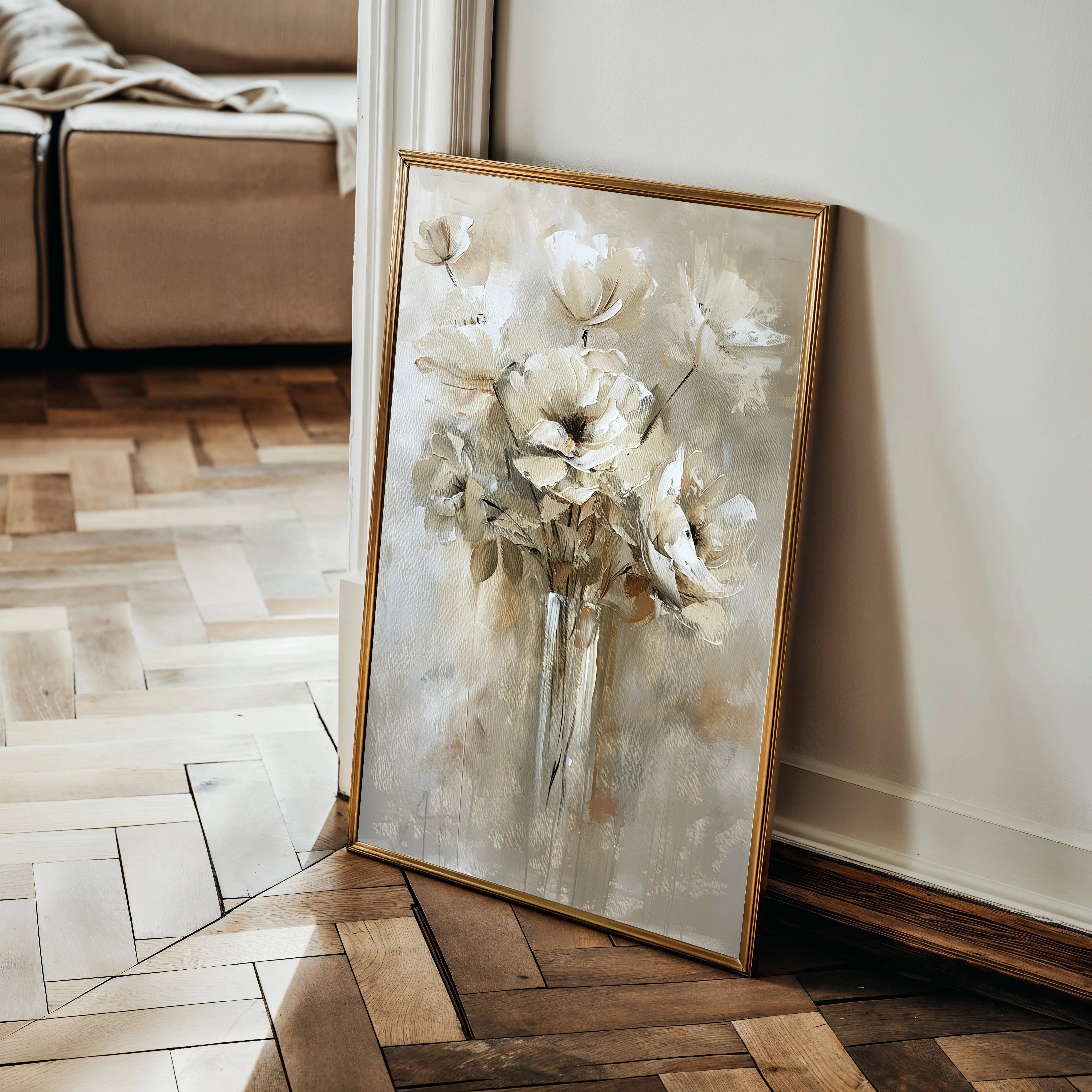 Floral Canvas Wall Art WAD833-F 90 x 60 cm / Stretched on hidden frame