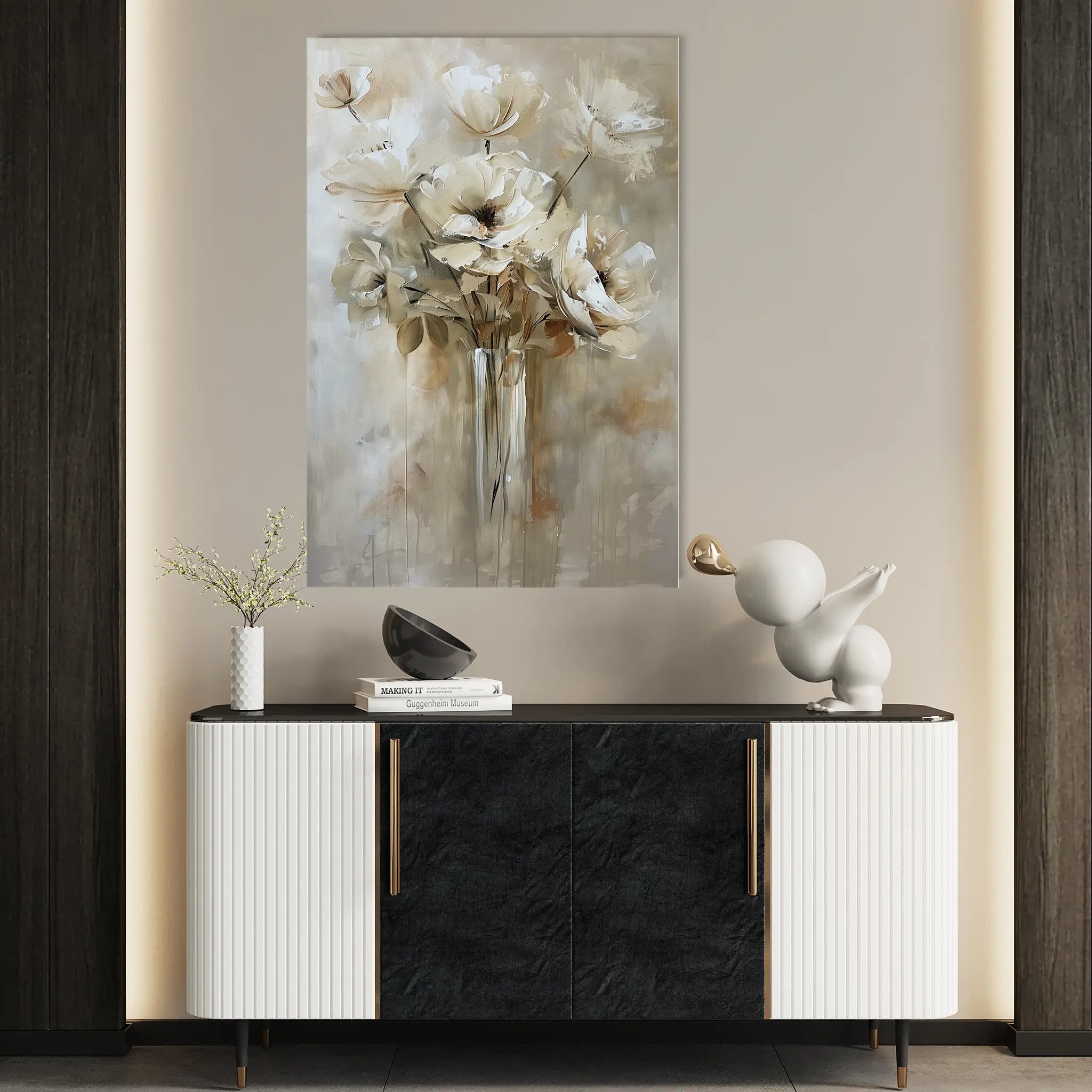 Floral Canvas Wall Art WAD833-F 90 x 60 cm / Stretched on hidden frame