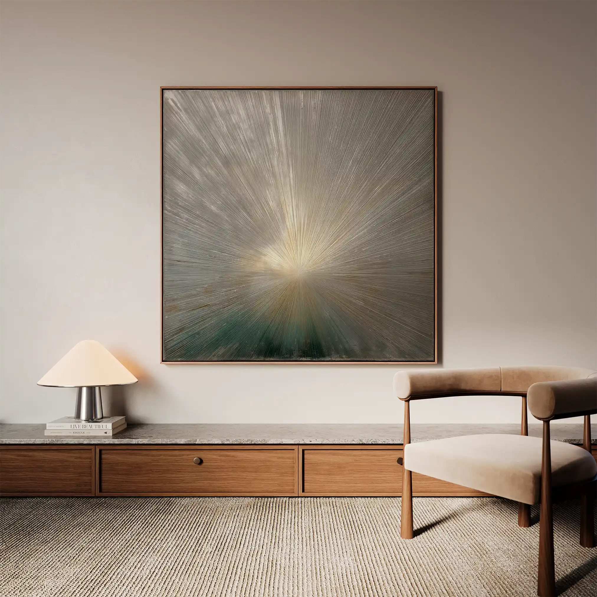 Abstract 834 Canvas Art 60 x 60 cm / Stretched on hidden frame
