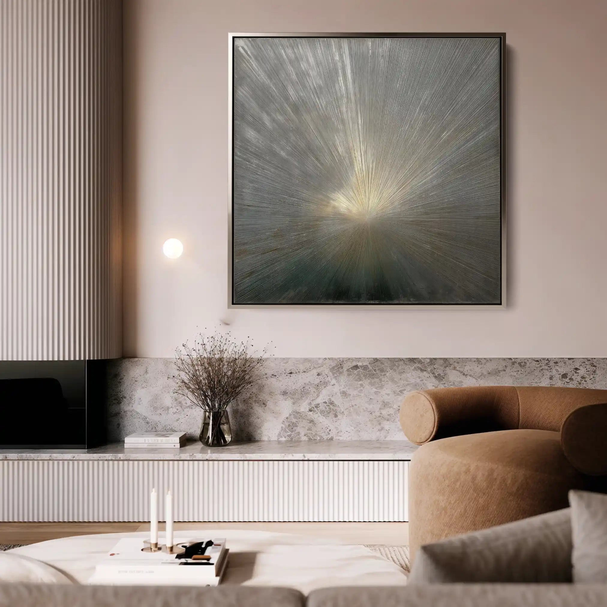 Abstract 834 Canvas Art 60 x 60 cm / Stretched on hidden frame