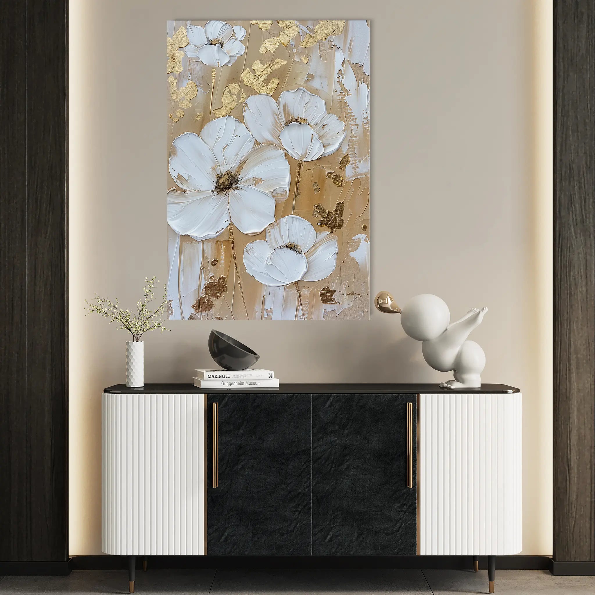 Floral Canvas Wall Art WAD834-F 90 x 60 cm / Stretched on hidden frame