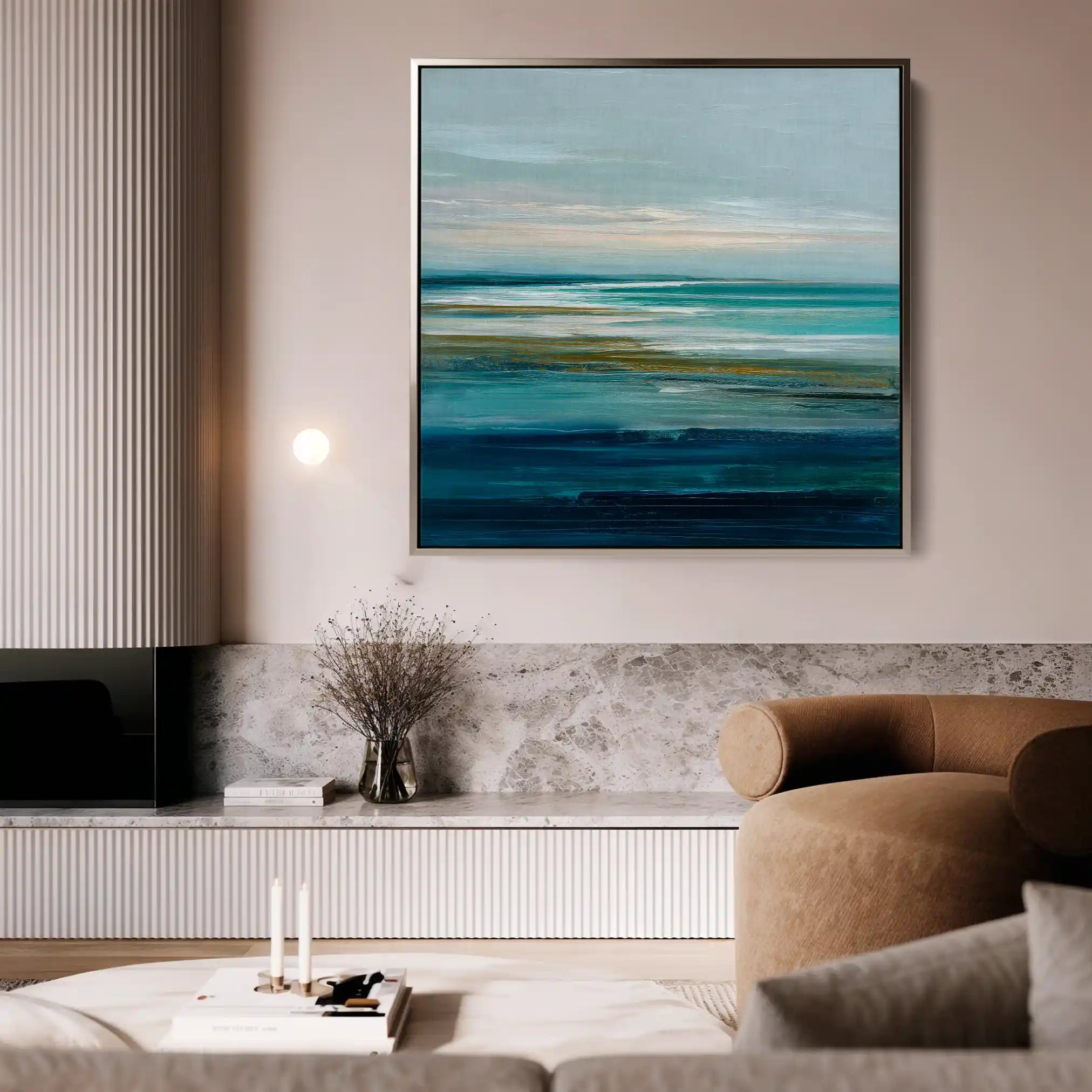 Abstract 835 Canvas Art 60 x 60 cm / Stretched on hidden frame