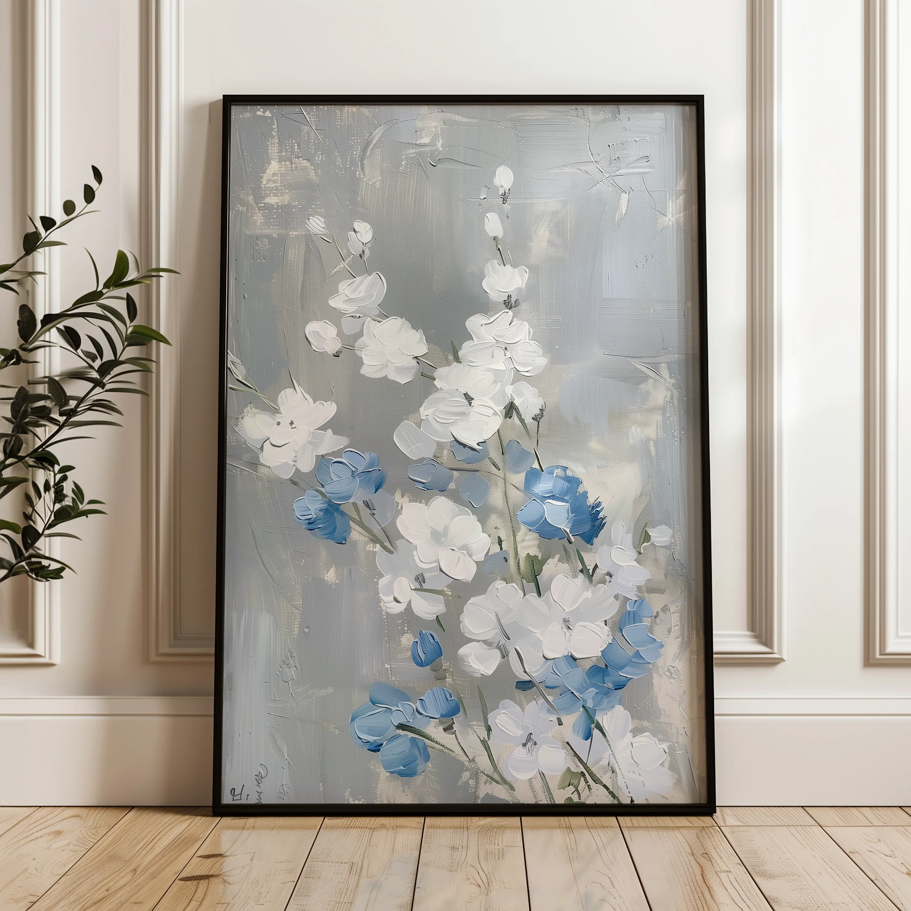 Floral Canvas Wall Art WAD835-F 90 x 60 cm / Stretched on hidden frame