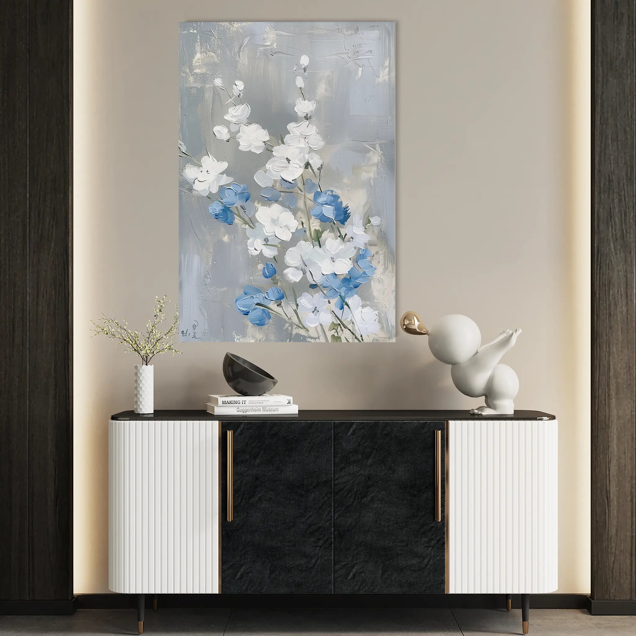 Floral Canvas Wall Art WAD835-F 90 x 60 cm / Stretched on hidden frame