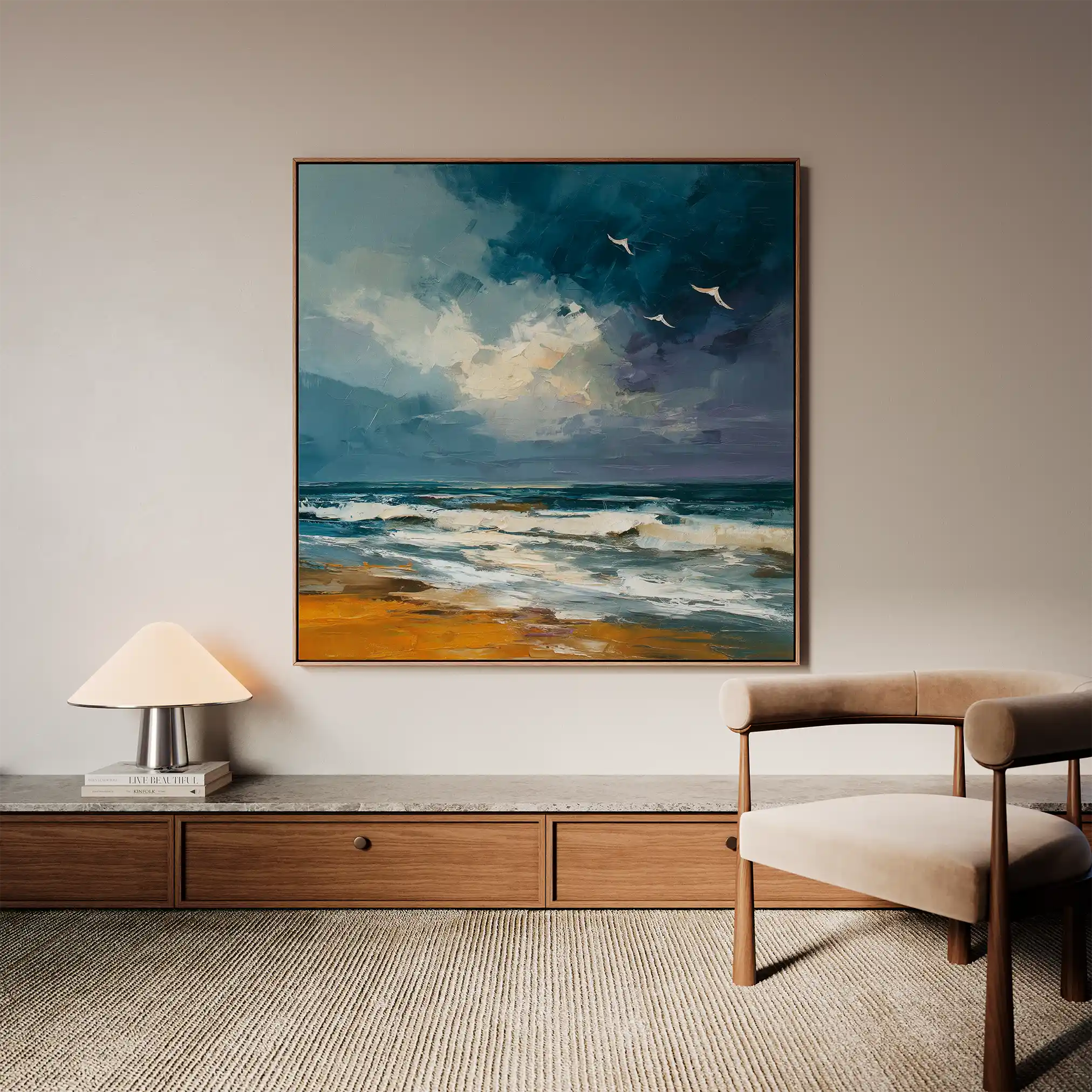 Abstract 836 Canvas Art 60 x 60 cm / Stretched on hidden frame