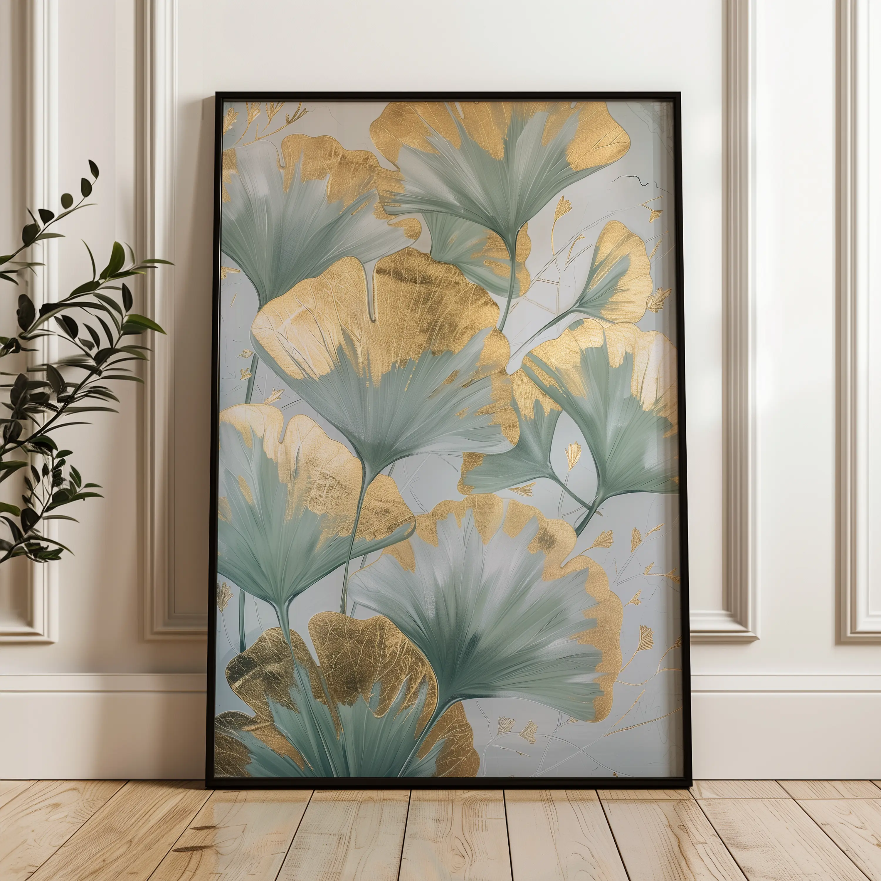 Floral Canvas Wall Art WAD836-F 90 x 60 cm / Stretched on hidden frame