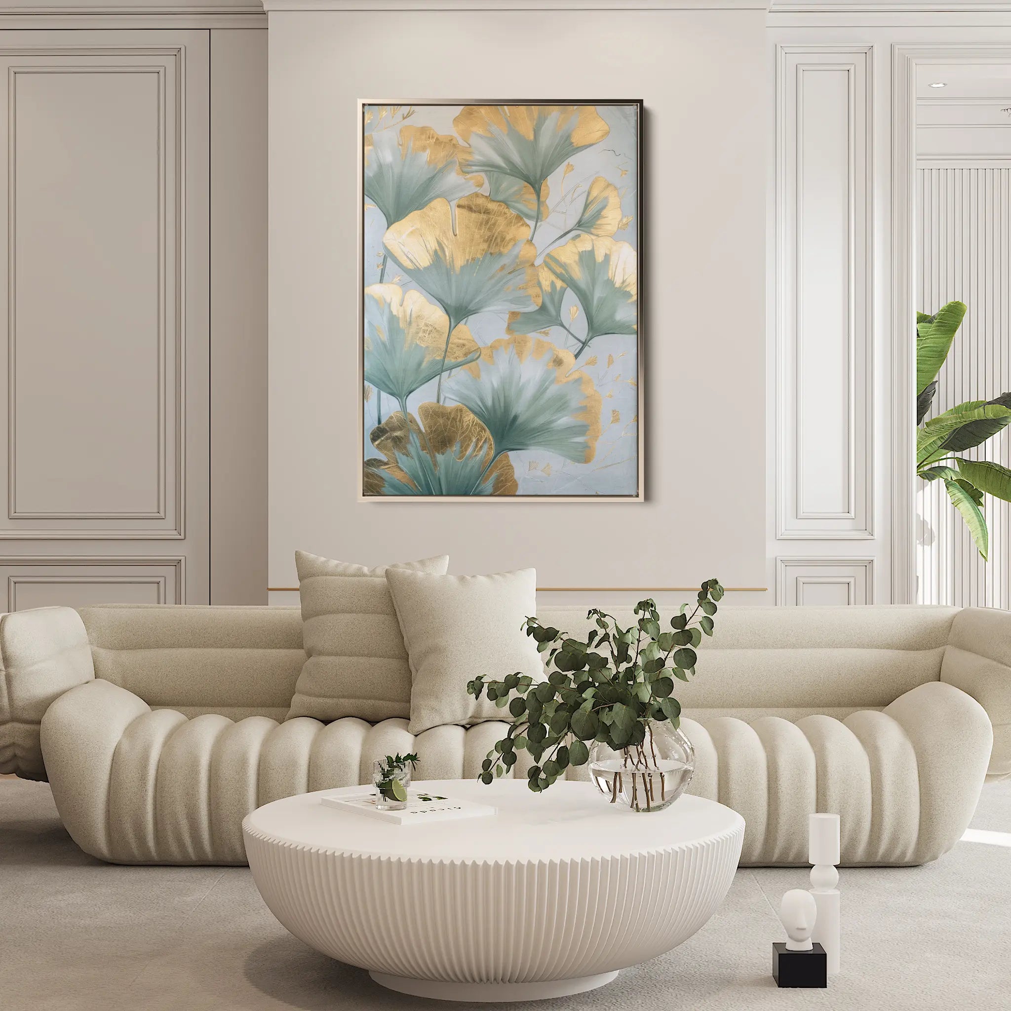 Floral Canvas Wall Art WAD836-F 90 x 60 cm / Stretched on hidden frame