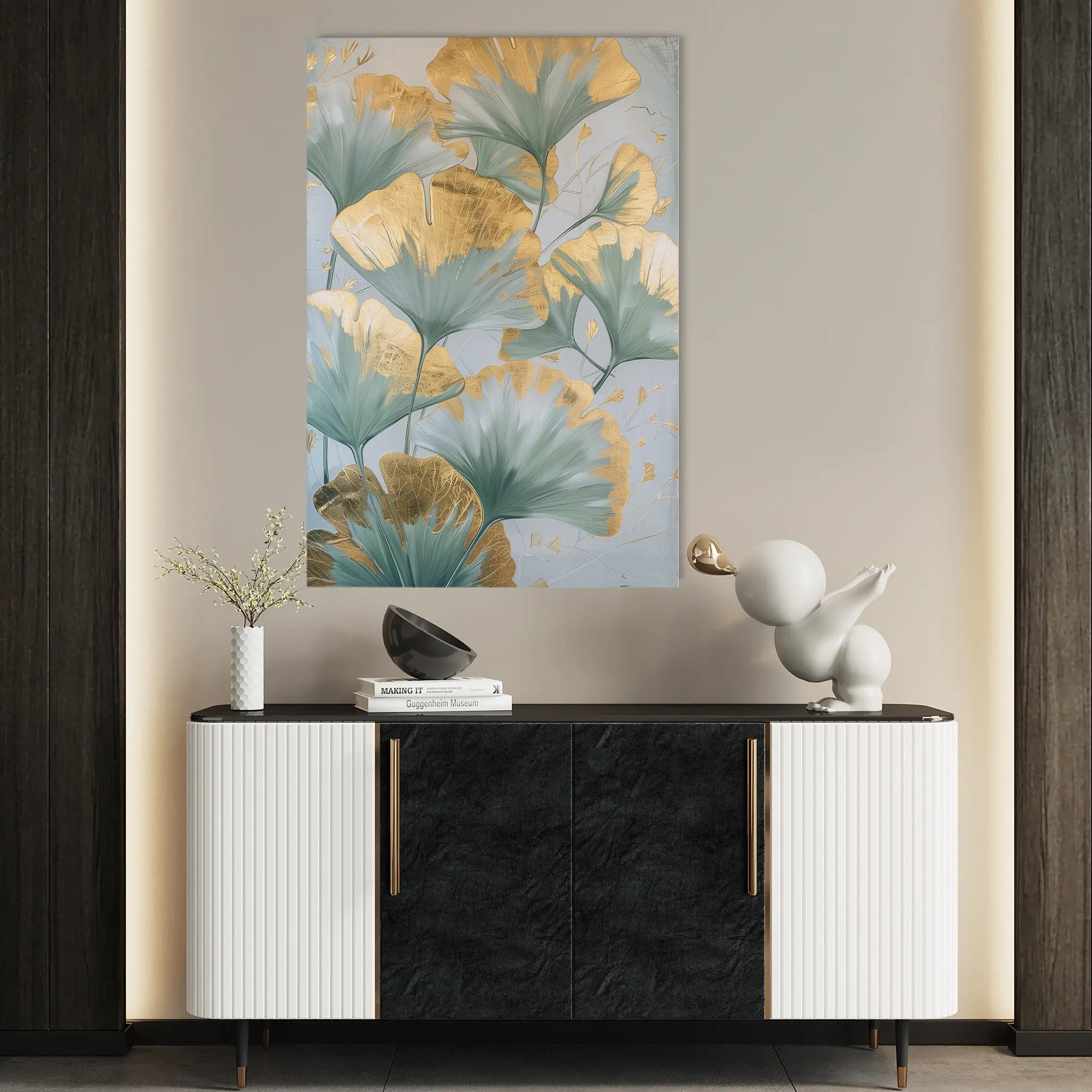 Floral Canvas Wall Art WAD836-F 90 x 60 cm / Stretched on hidden frame