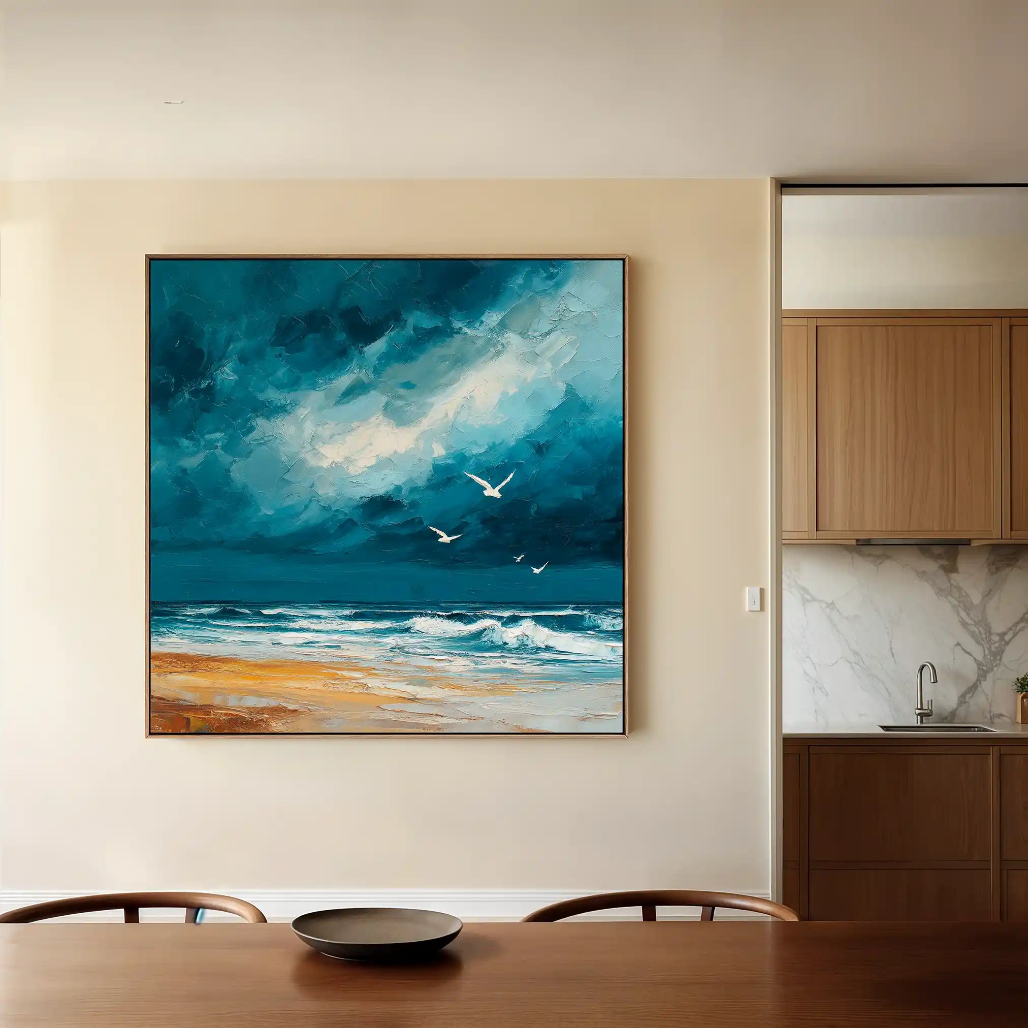 Abstract 837 Canvas Art 60 x 60 cm / Stretched on hidden frame