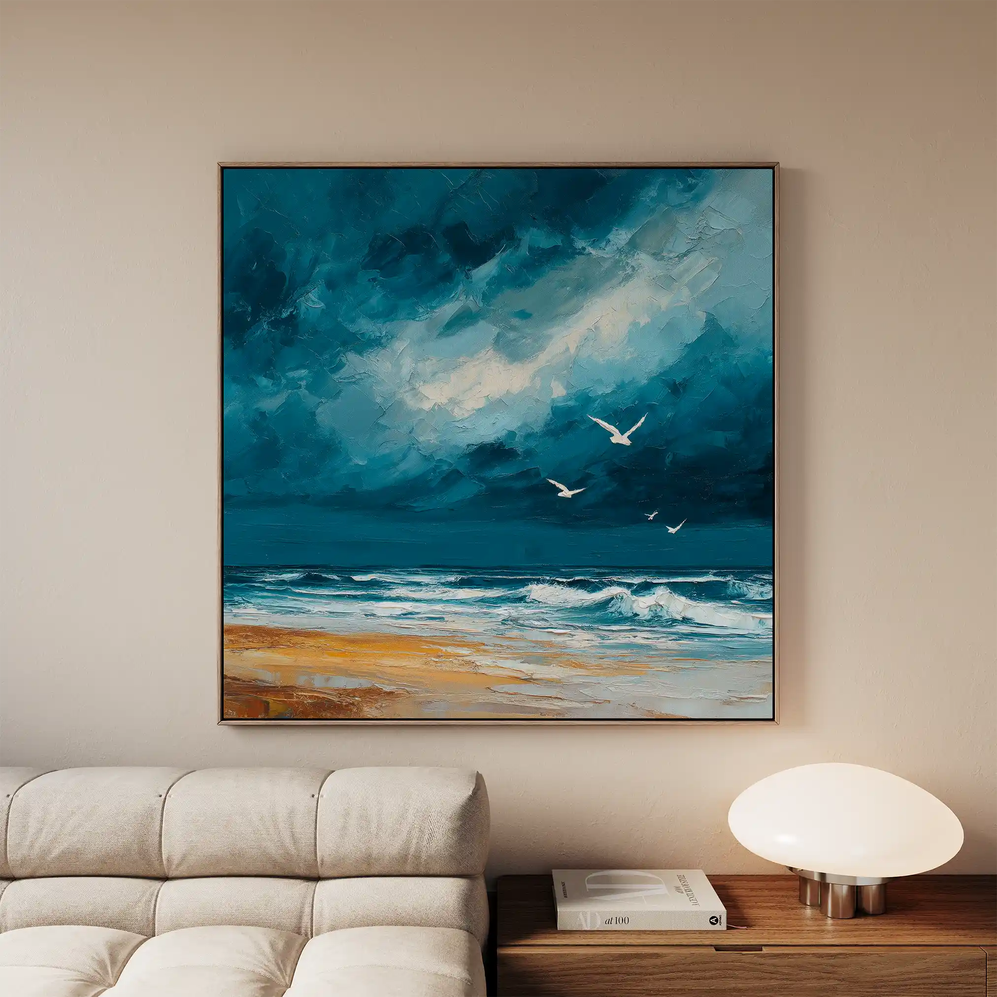 Abstract 837 Canvas Art 60 x 60 cm / Stretched on hidden frame