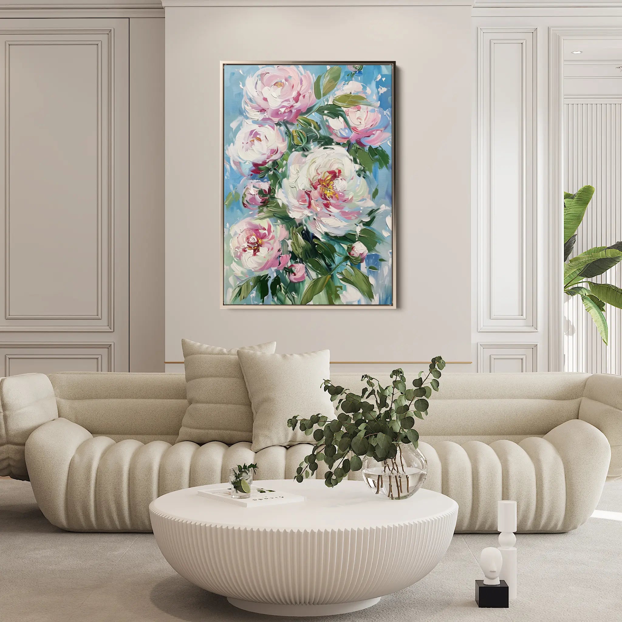 Floral Canvas Wall Art WAD837-F 90 x 60 cm / Stretched on hidden frame