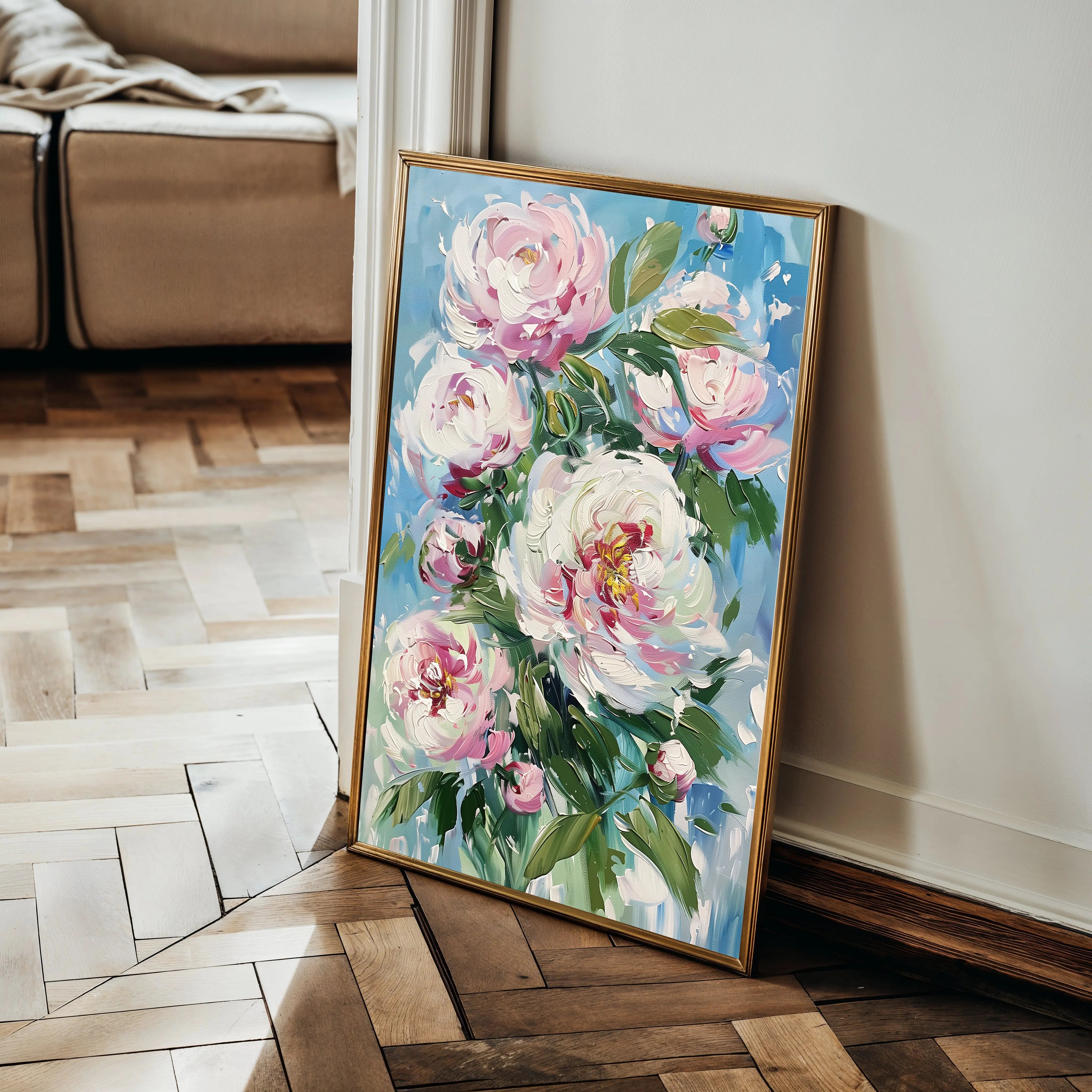 Floral Canvas Wall Art WAD837-F 90 x 60 cm / Stretched on hidden frame