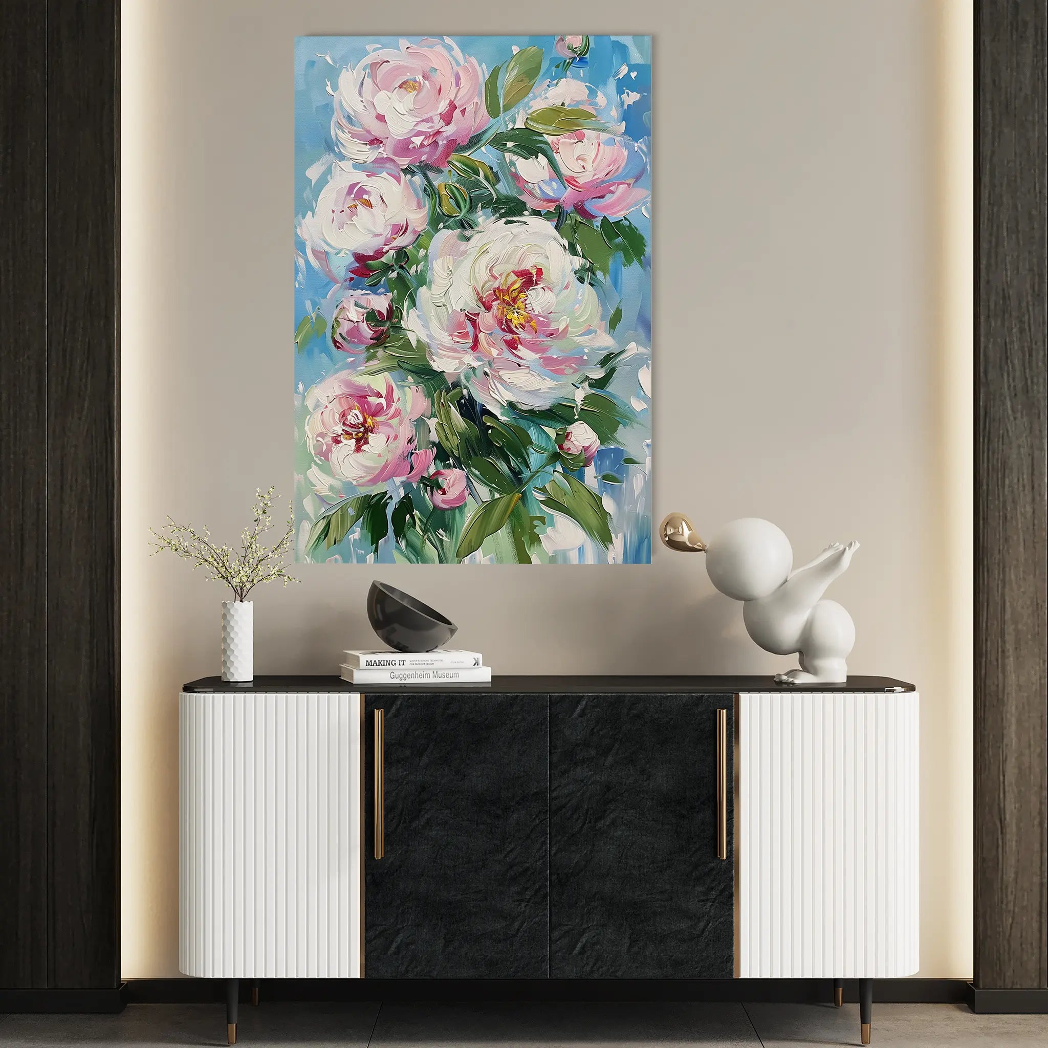 Floral Canvas Wall Art WAD837-F 90 x 60 cm / Stretched on hidden frame