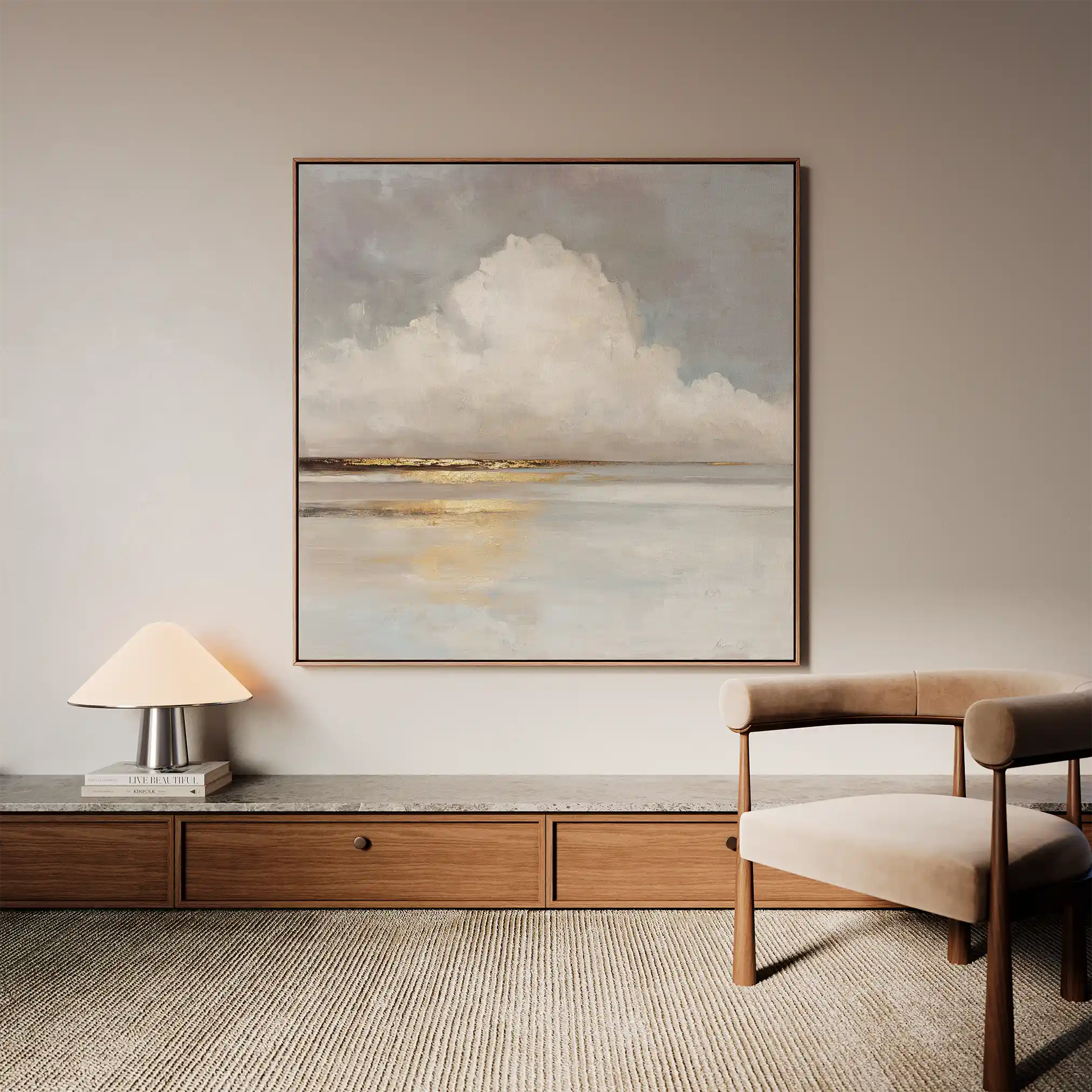 Abstract 838 Canvas Art 60 x 60 cm / Stretched on hidden frame