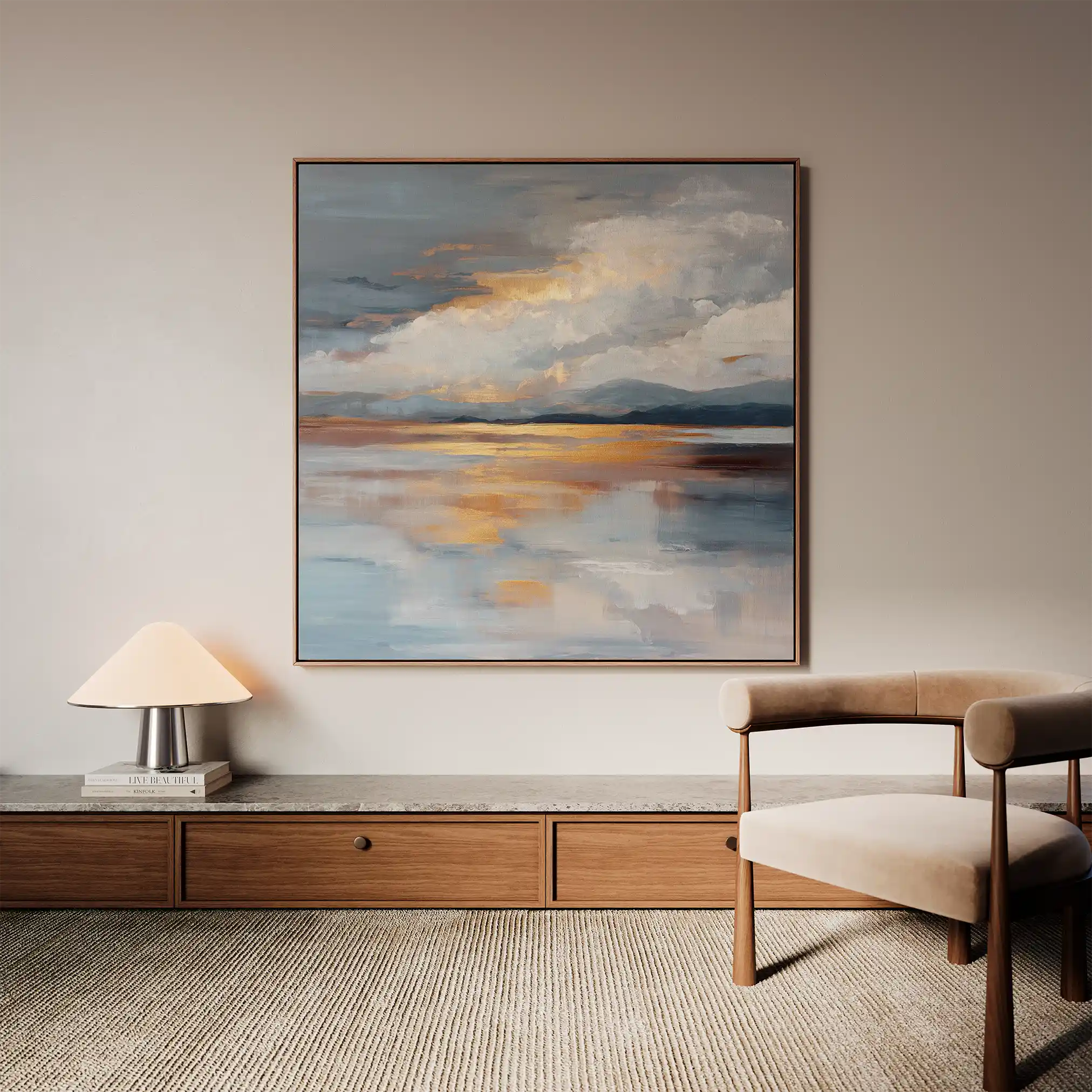 Abstract 840 Canvas Art 60 x 60 cm / Stretched on hidden frame