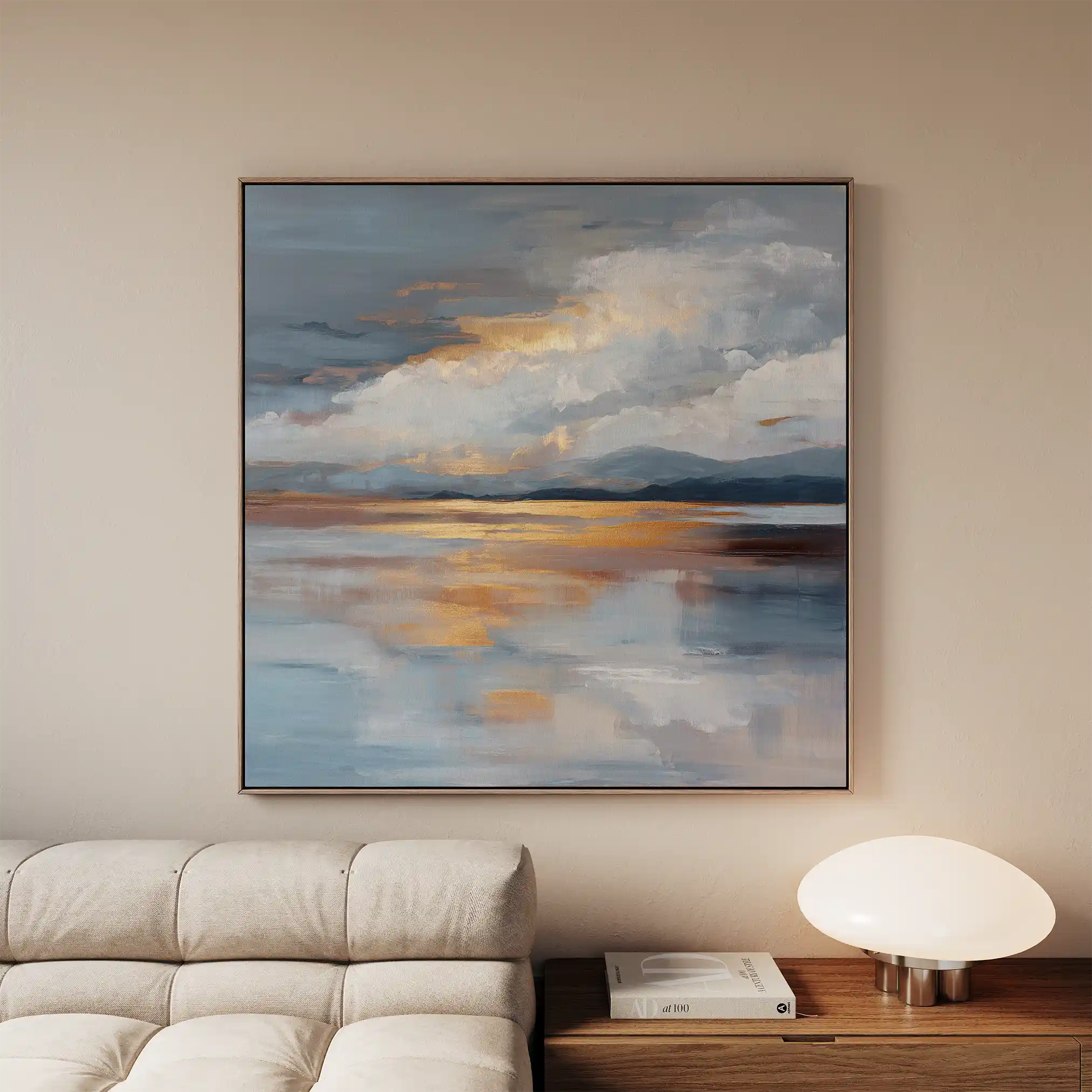 Abstract 840 Canvas Art 60 x 60 cm / Stretched on hidden frame