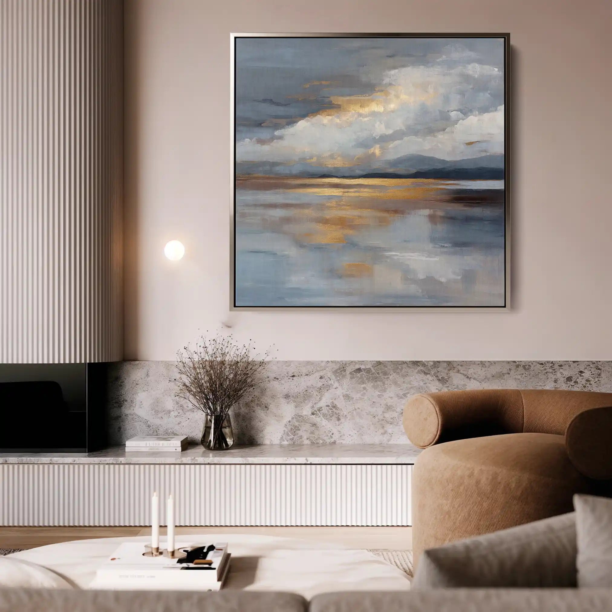 Abstract 840 Canvas Art 60 x 60 cm / Stretched on hidden frame
