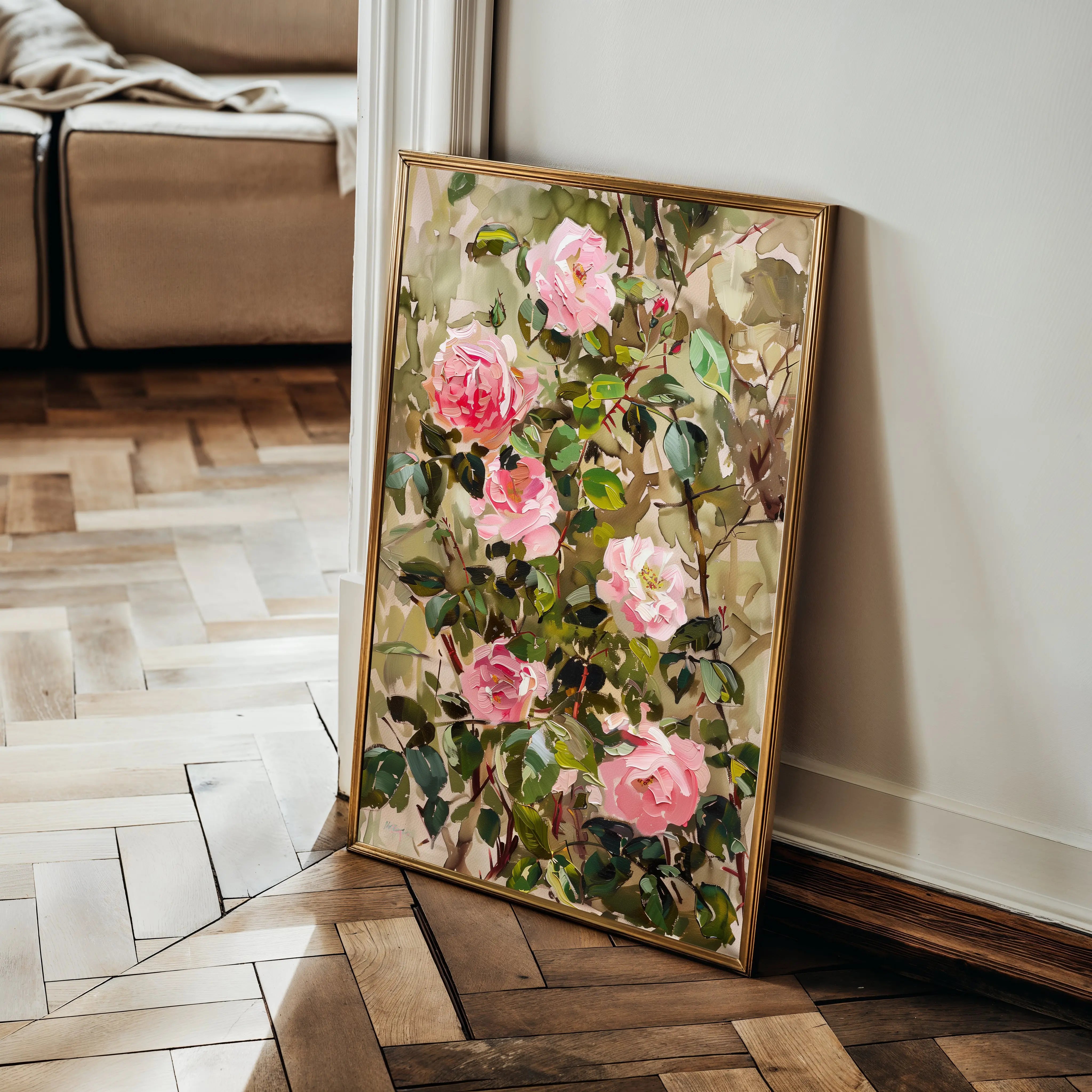 Floral Canvas Wall Art WAD840-F 90 x 60 cm / Stretched on hidden frame