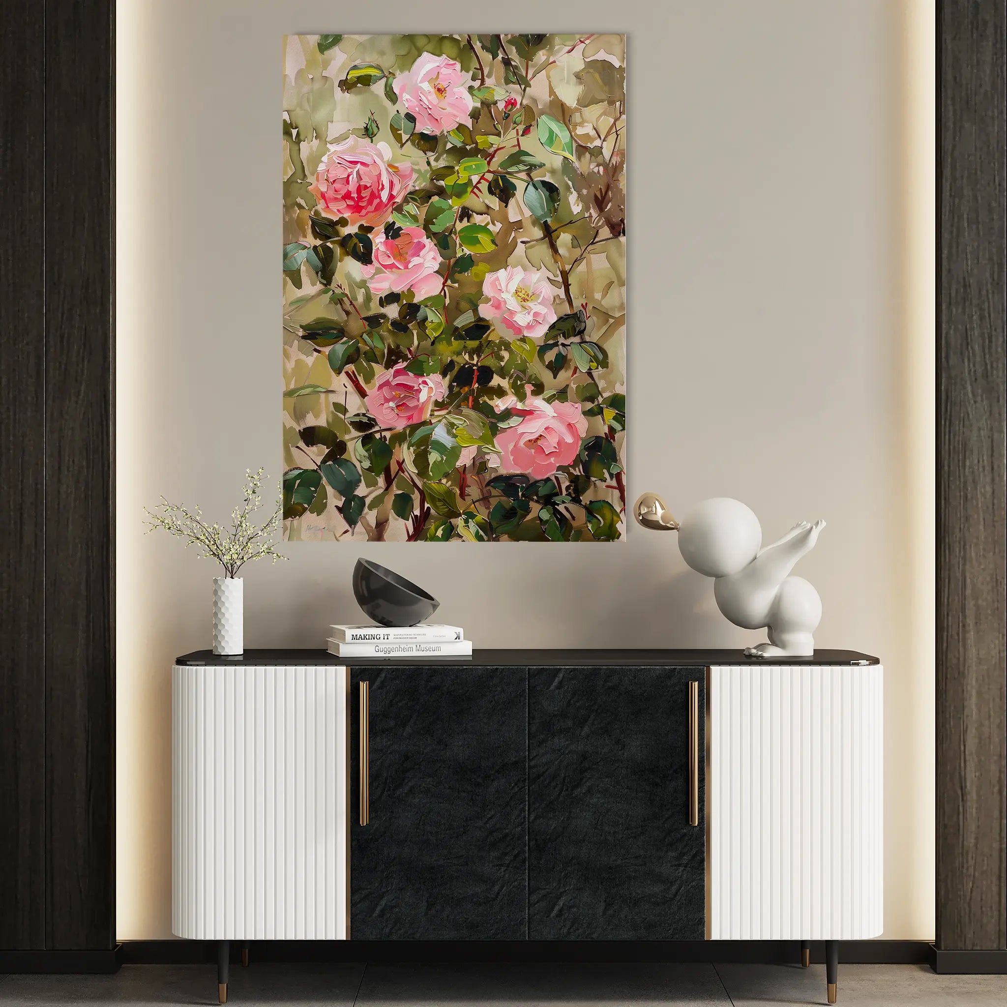 Floral Canvas Wall Art WAD840-F 90 x 60 cm / Stretched on hidden frame