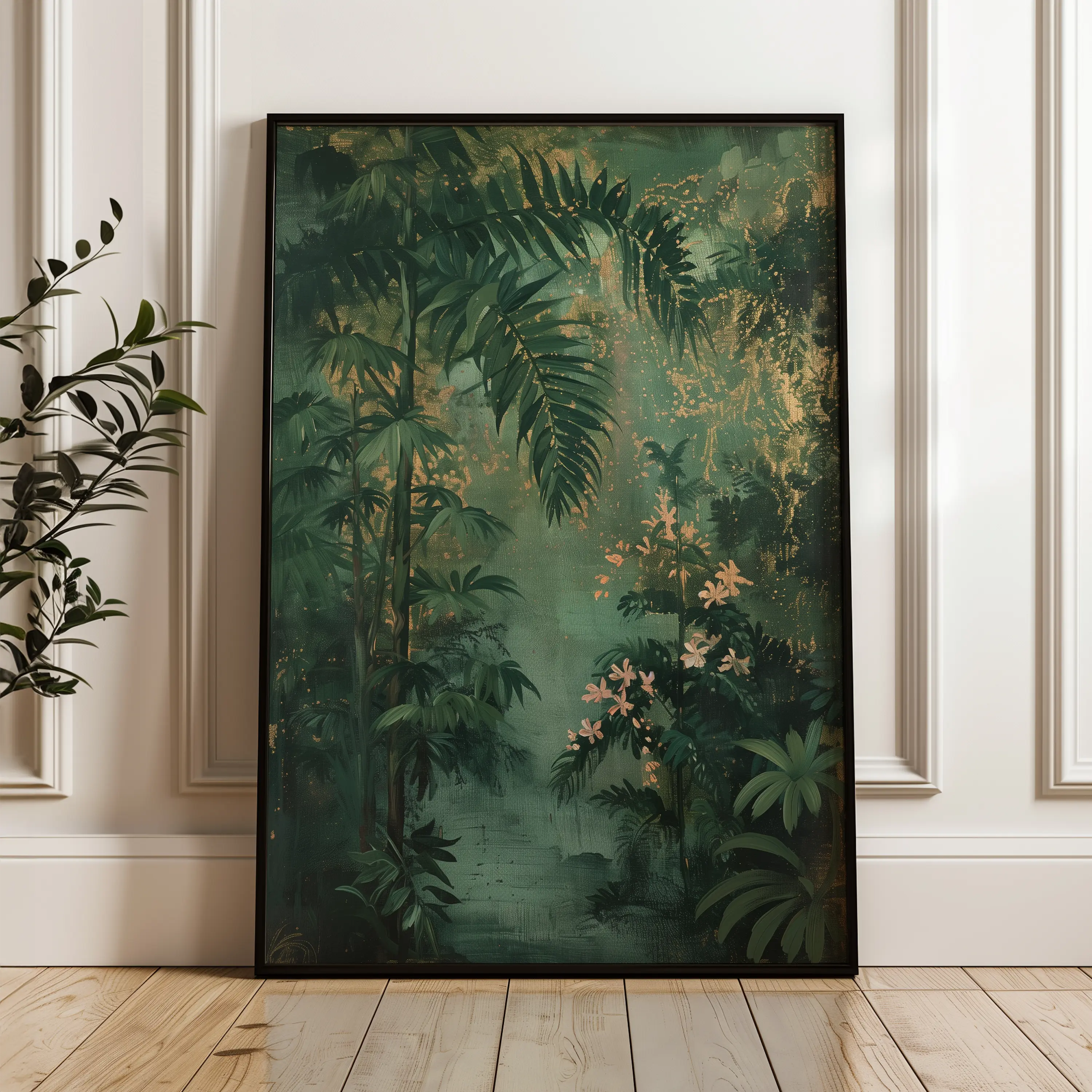 Floral Canvas Wall Art WAD841-F 90 x 60 cm / Stretched on hidden frame