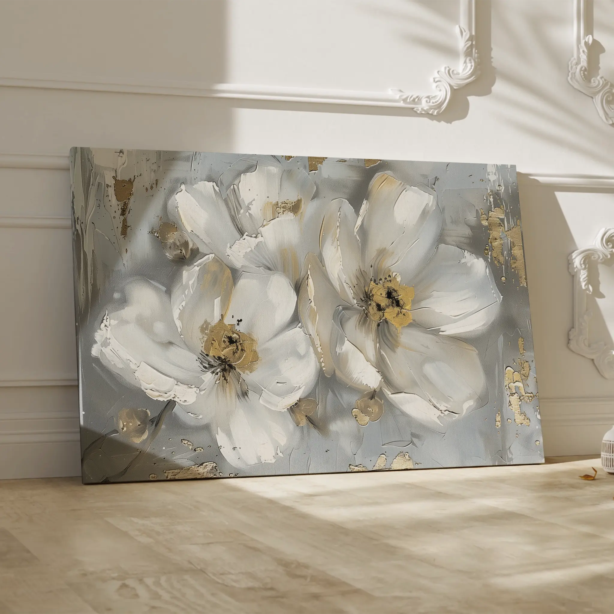 Floral Canvas Wall Art WAD842-F 90 x 60 cm / Stretched on hidden frame