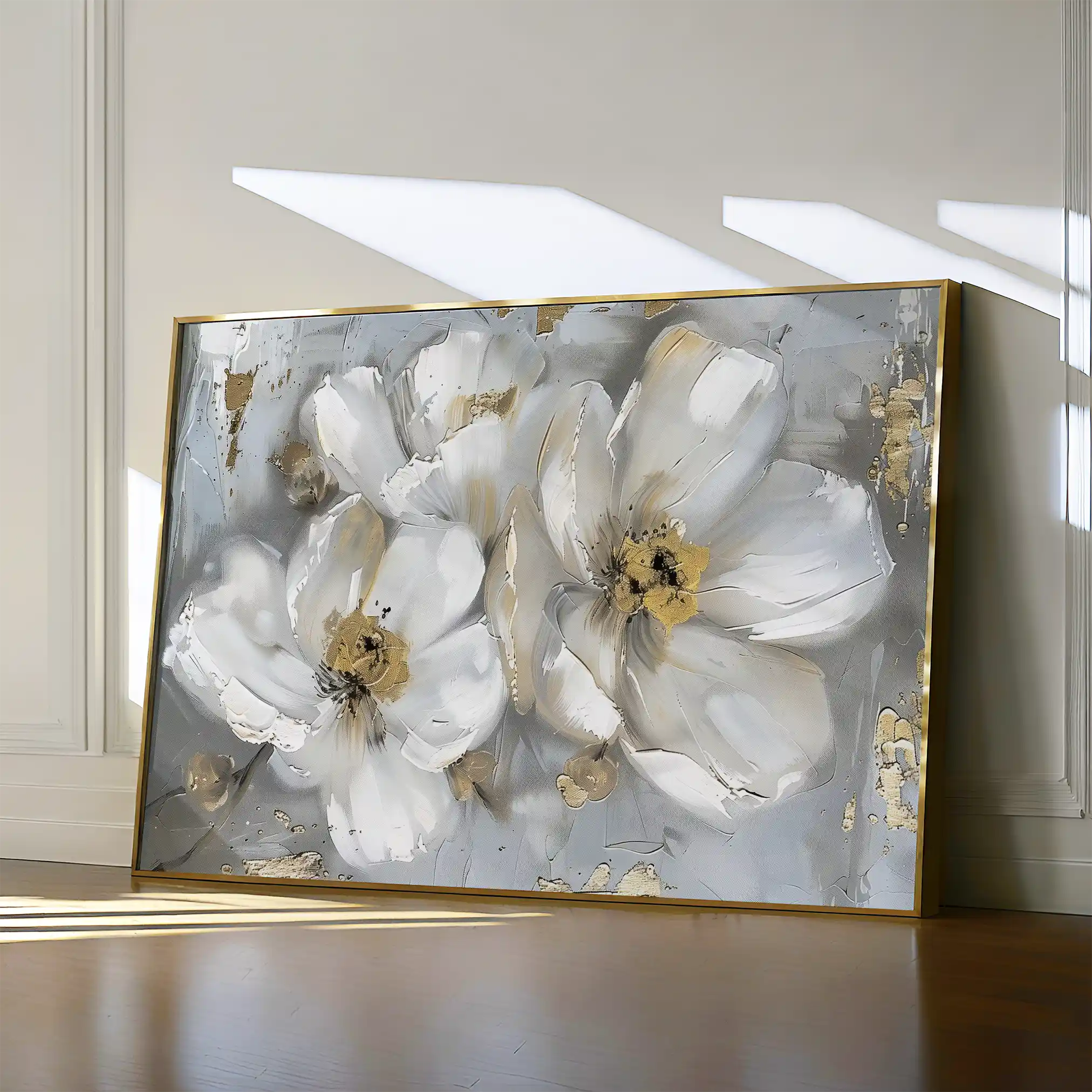 Floral Canvas Wall Art WAD842-F 90 x 60 cm / Stretched on hidden frame