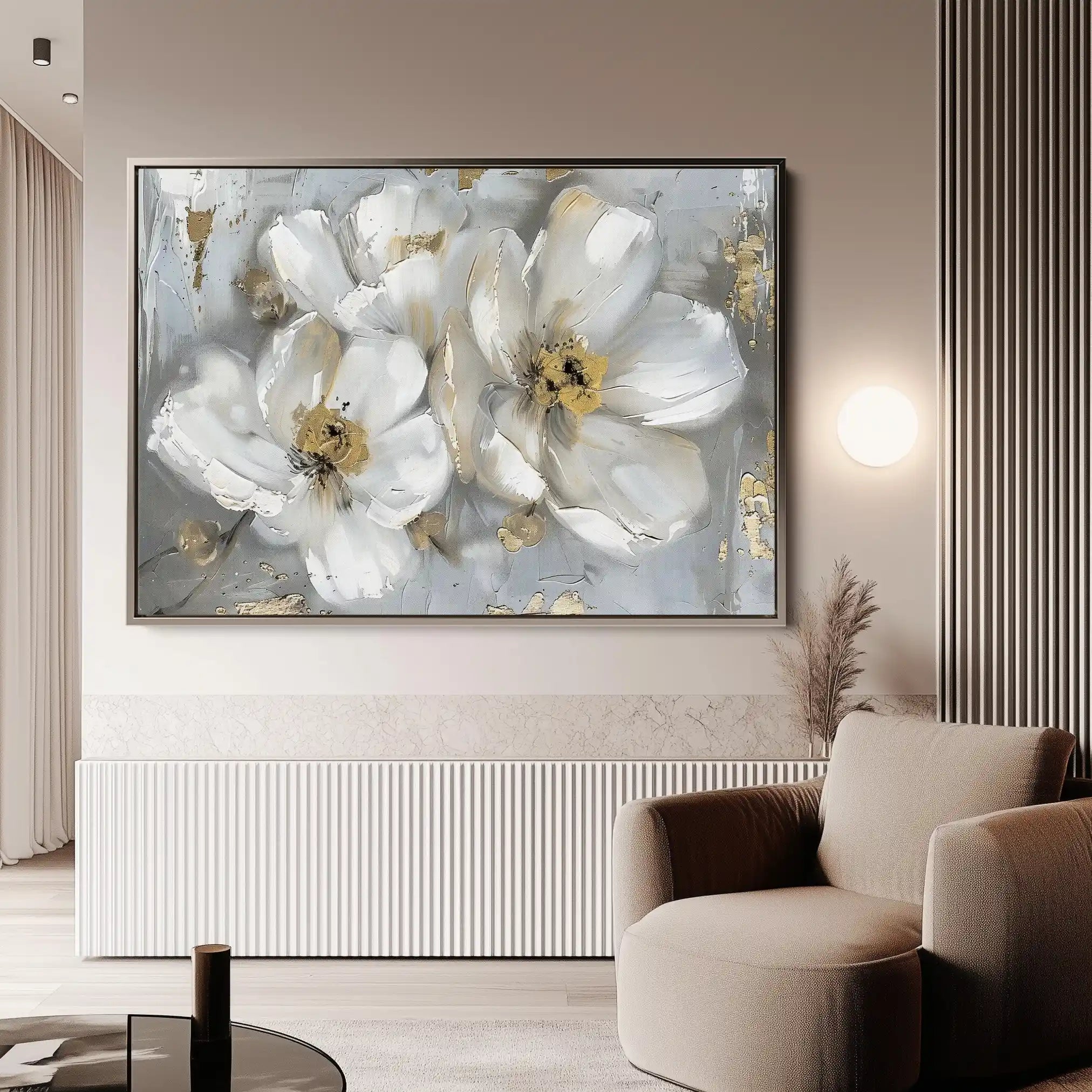 Floral Canvas Wall Art WAD842-F 90 x 60 cm / Stretched on hidden frame