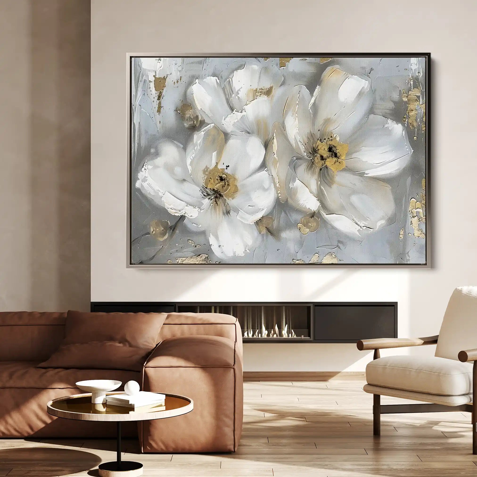 Floral Canvas Wall Art WAD842-F 90 x 60 cm / Stretched on hidden frame