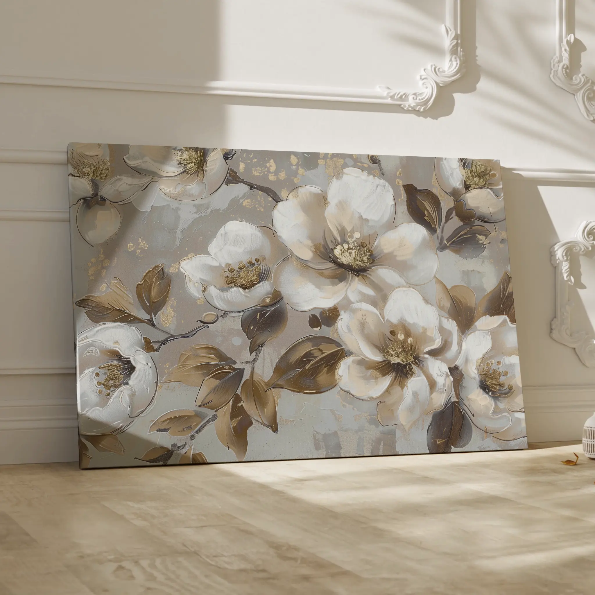 Floral Canvas Wall Art WAD843-F 90 x 60 cm / Stretched on hidden frame