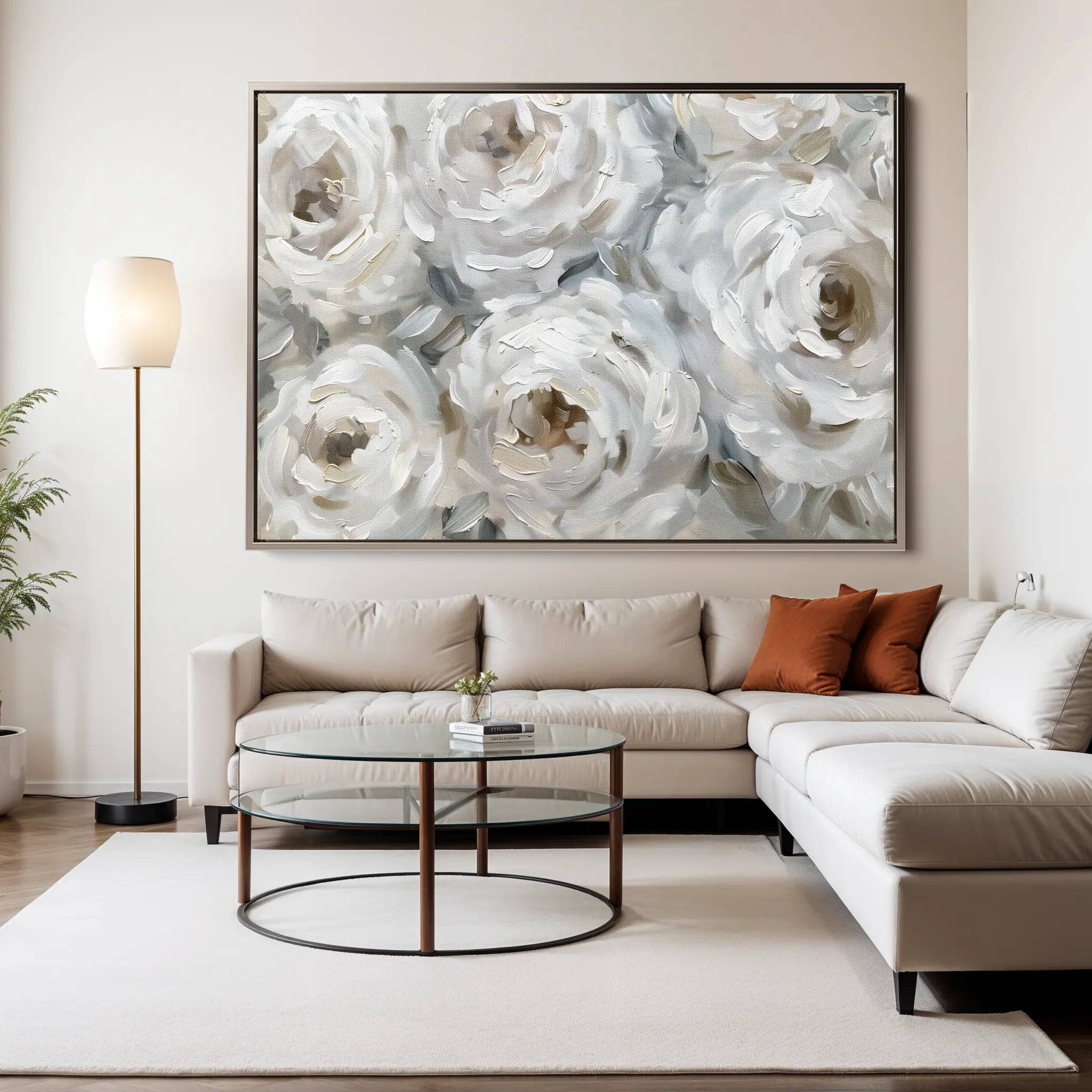 Floral Canvas Wall Art WAD844-F 90 x 60 cm / Stretched on hidden frame