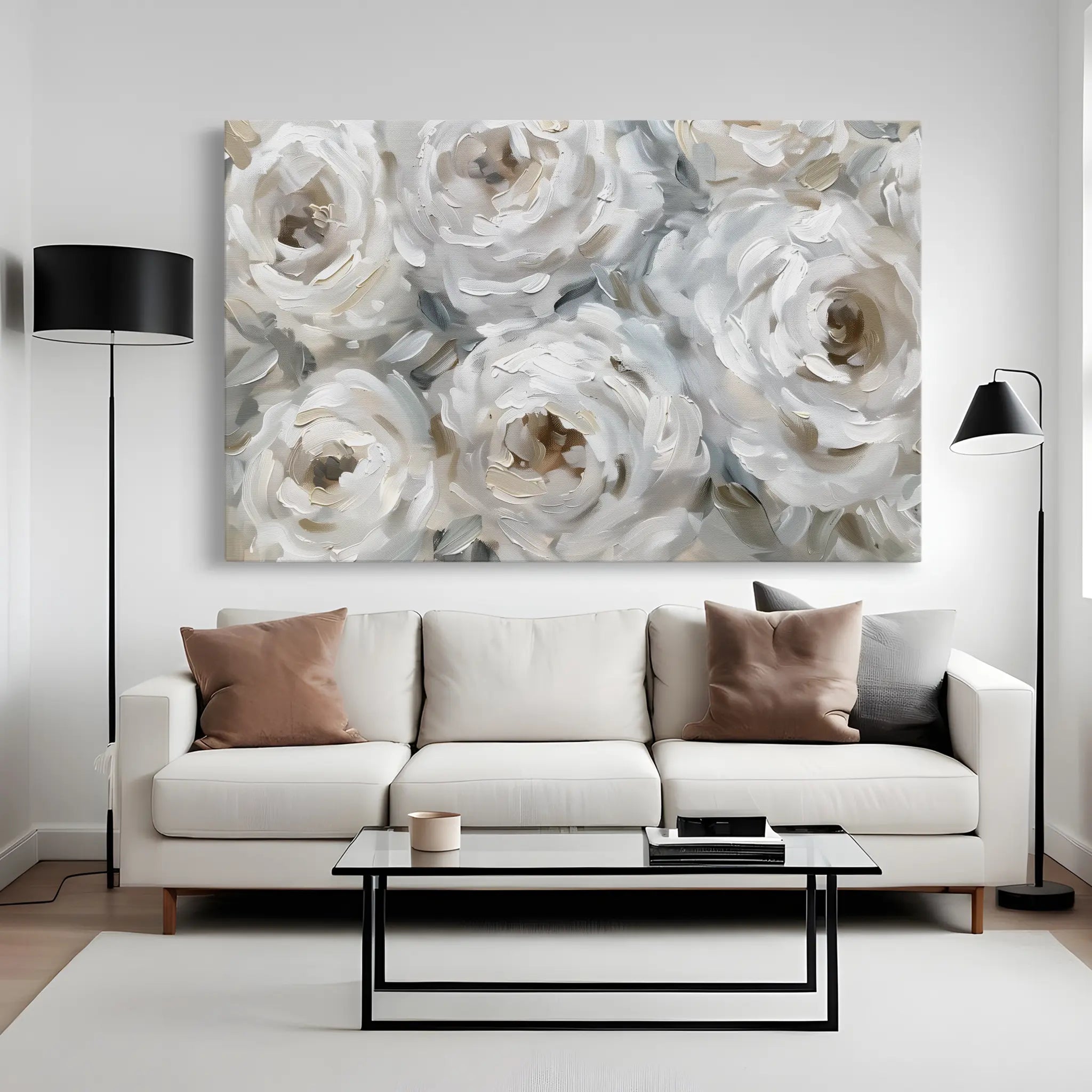 Floral Canvas Wall Art WAD844-F 90 x 60 cm / Stretched on hidden frame