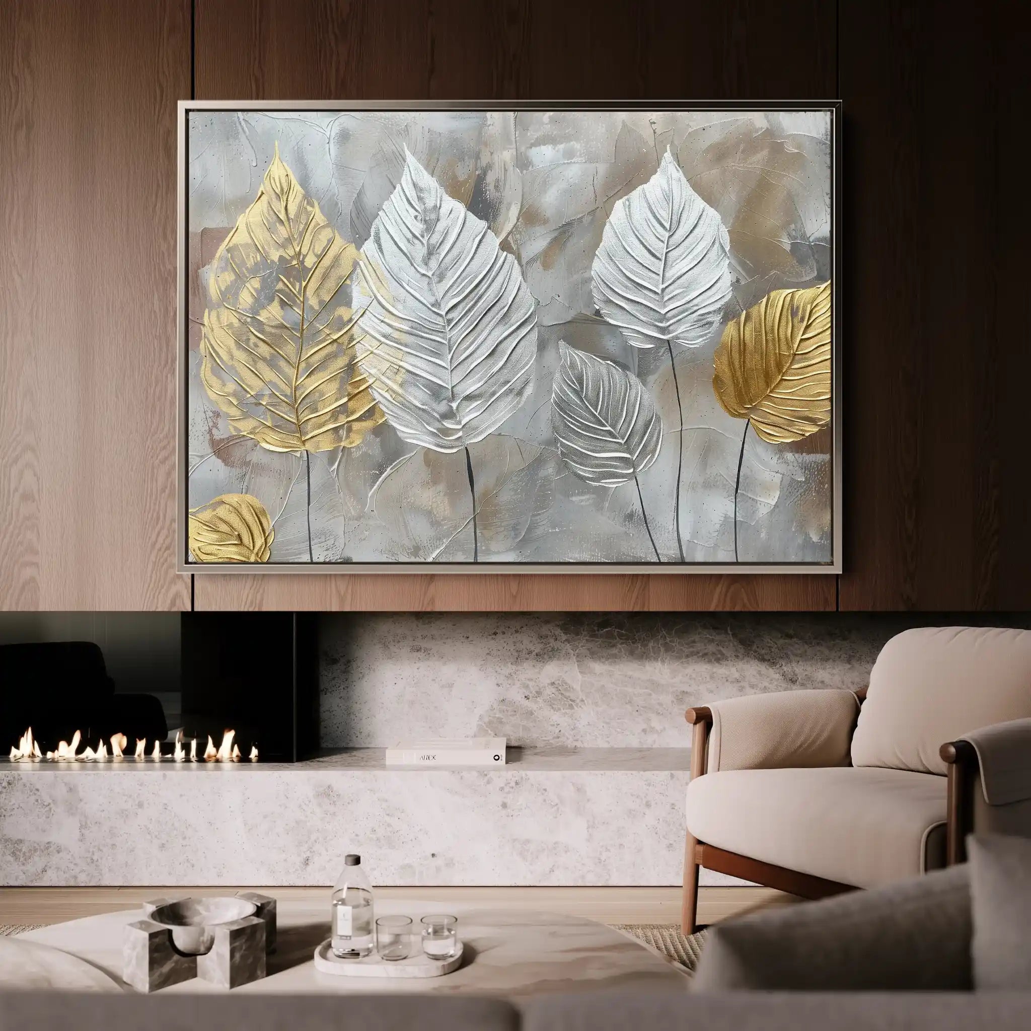 Floral Canvas Wall Art WAD845-F 90 x 60 cm / Stretched on hidden frame