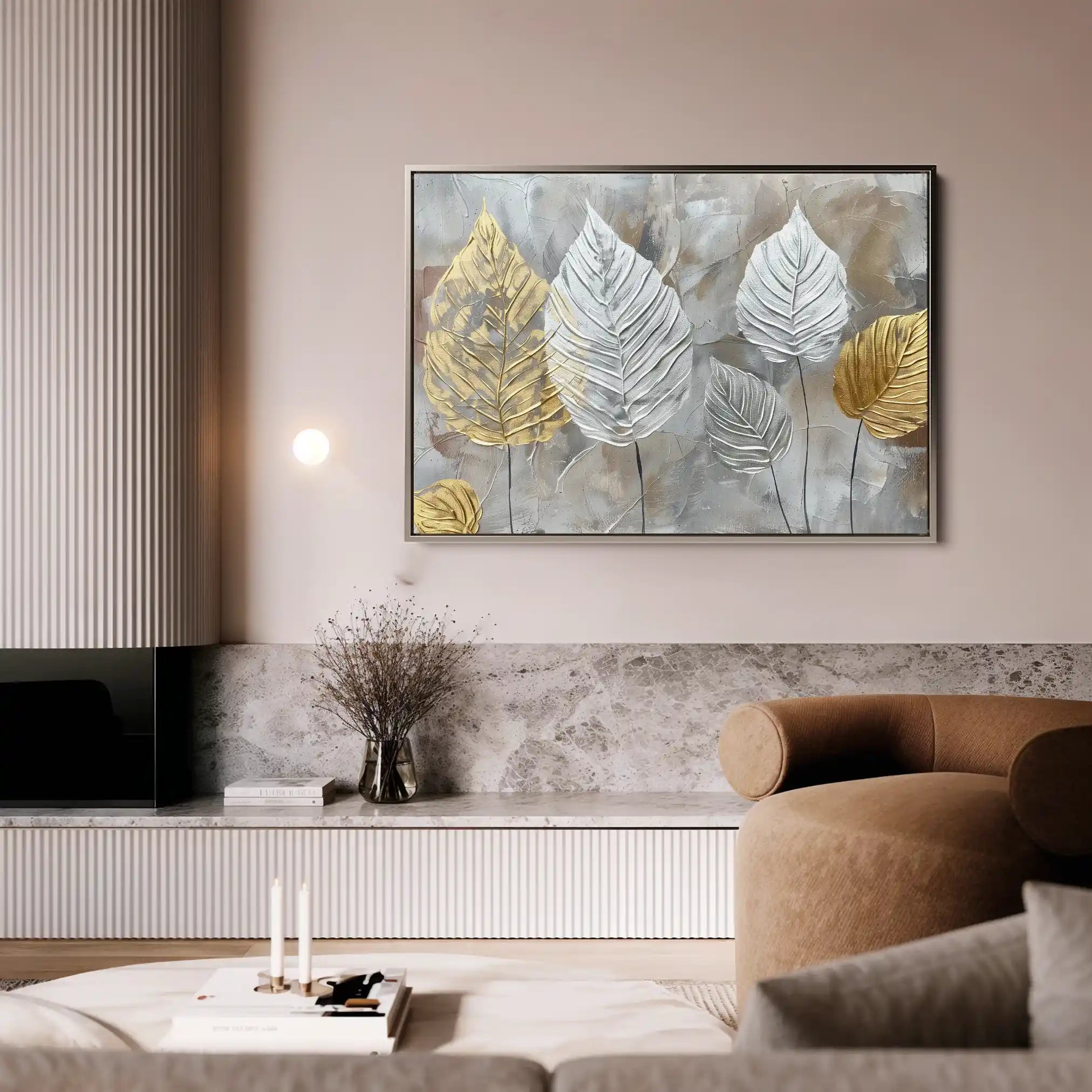 Floral Canvas Wall Art WAD845-F 90 x 60 cm / Stretched on hidden frame