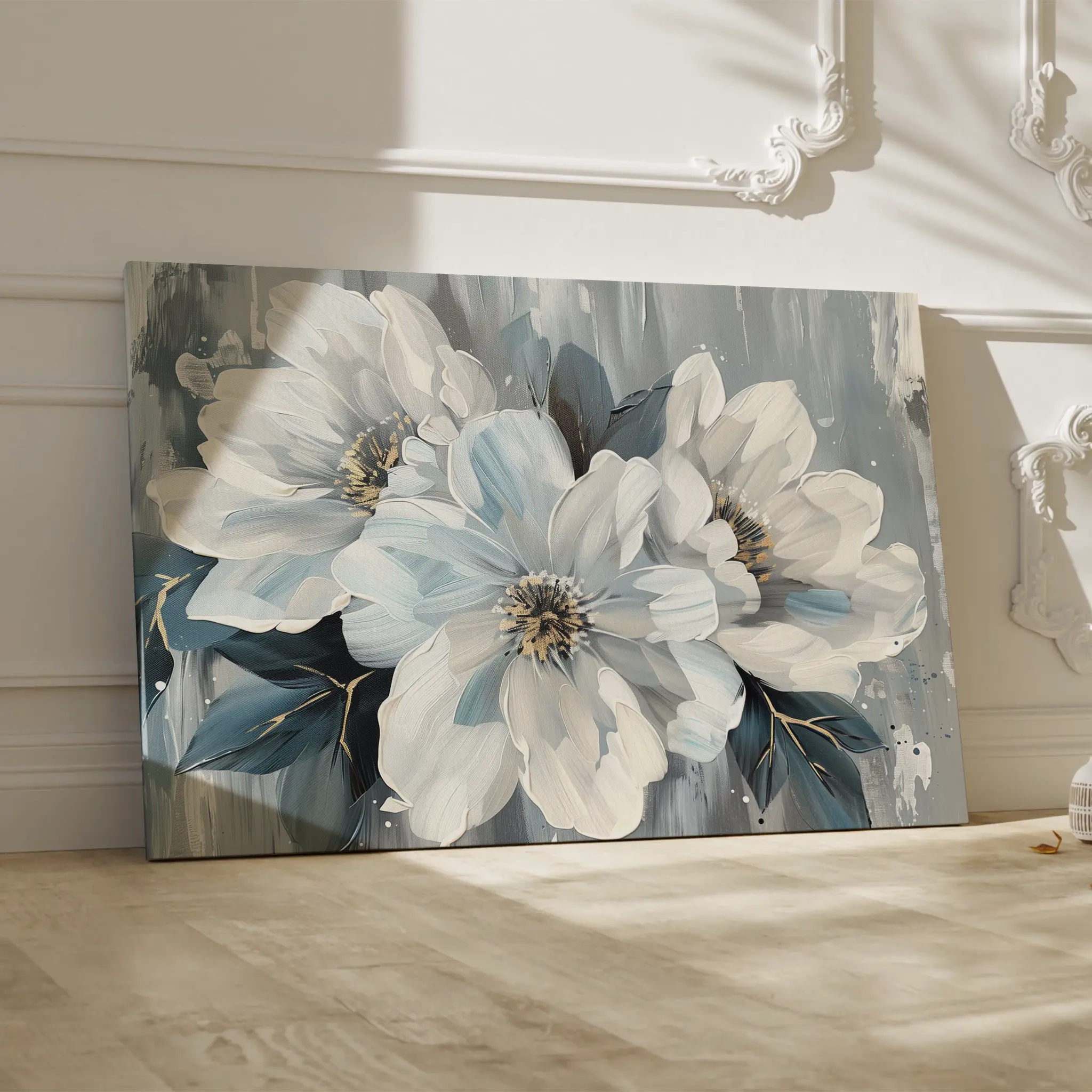 Floral Canvas Wall Art WAD846-F 90 x 60 cm / Stretched on hidden frame