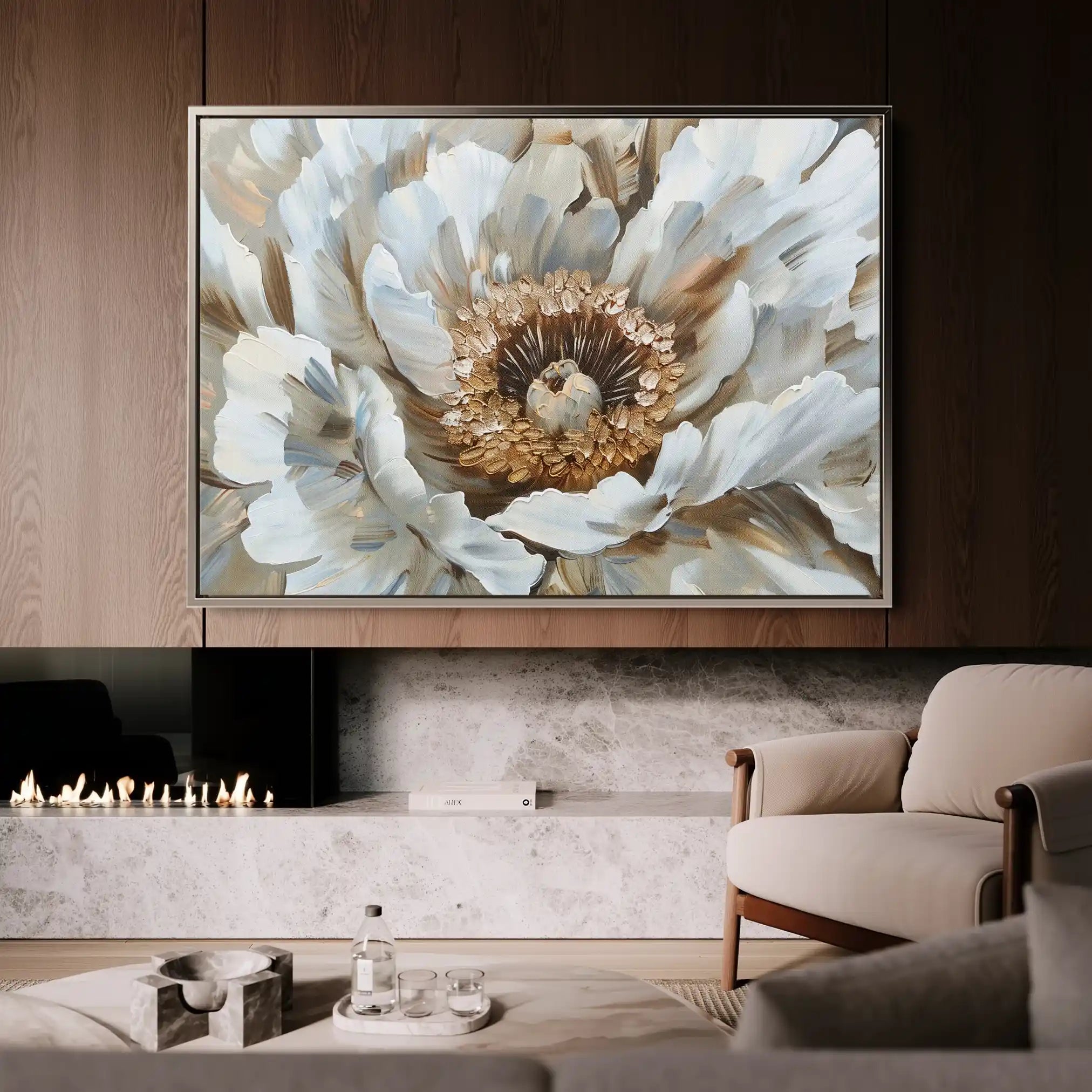 Floral Canvas Wall Art WAD847-F 90 x 60 cm / Stretched on hidden frame