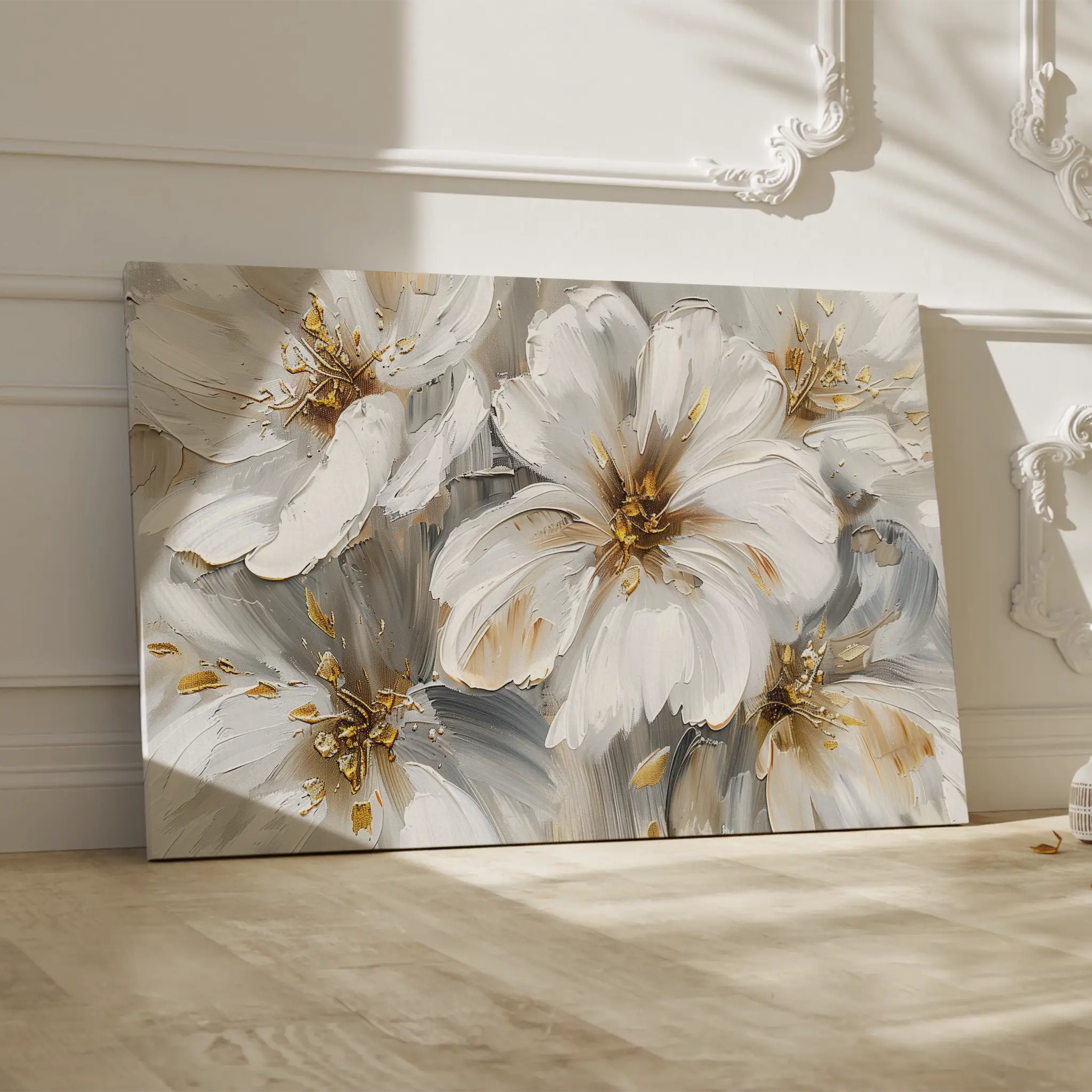 Floral Canvas Wall Art WAD848-F 90 x 60 cm / Stretched on hidden frame