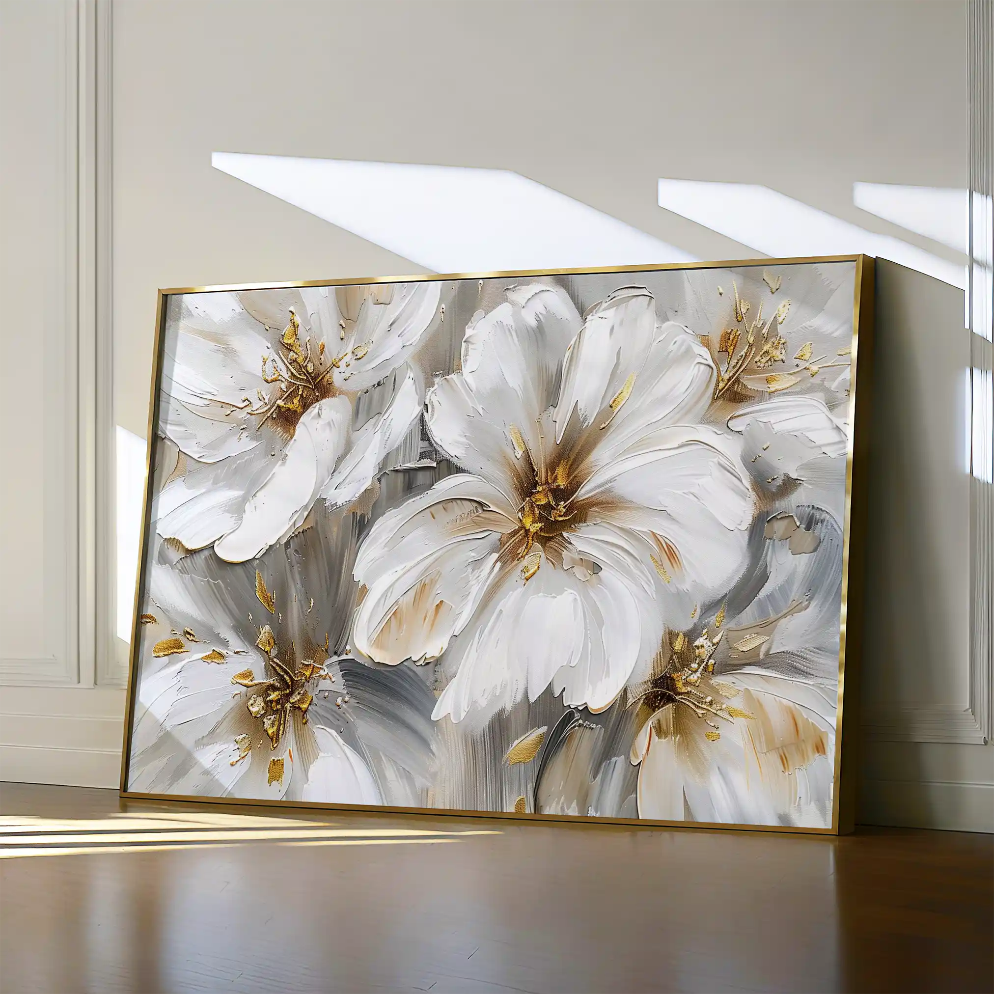 Floral Canvas Wall Art WAD848-F 90 x 60 cm / Stretched on hidden frame