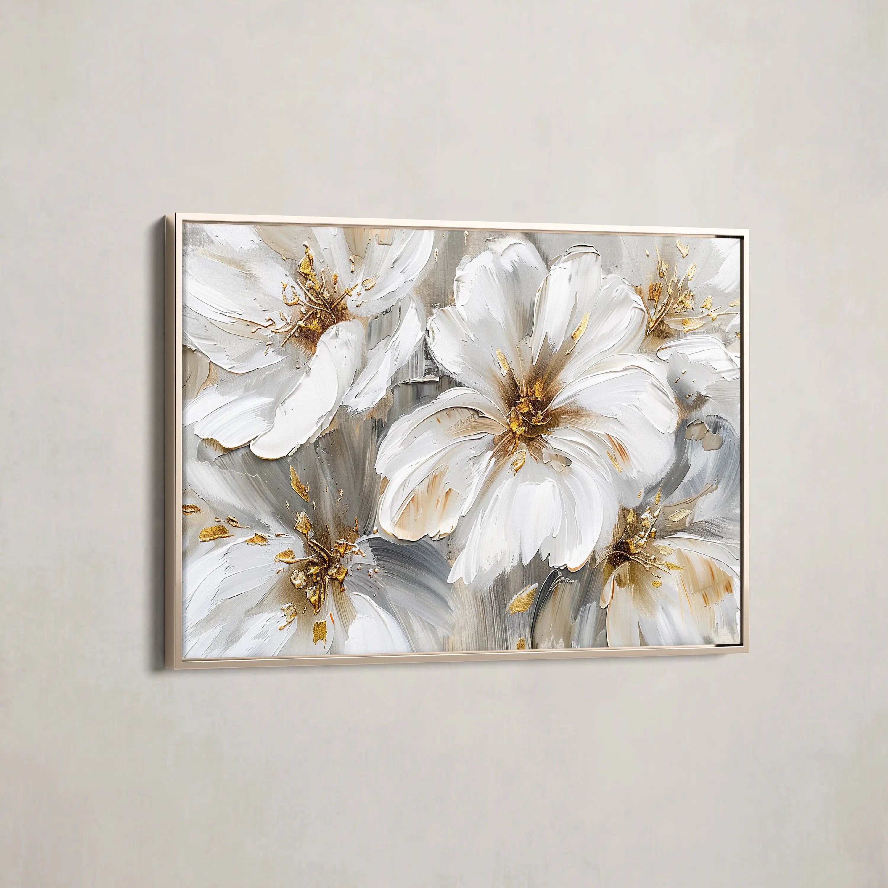 Floral Canvas Wall Art WAD848-F 90 x 60 cm / Stretched on hidden frame